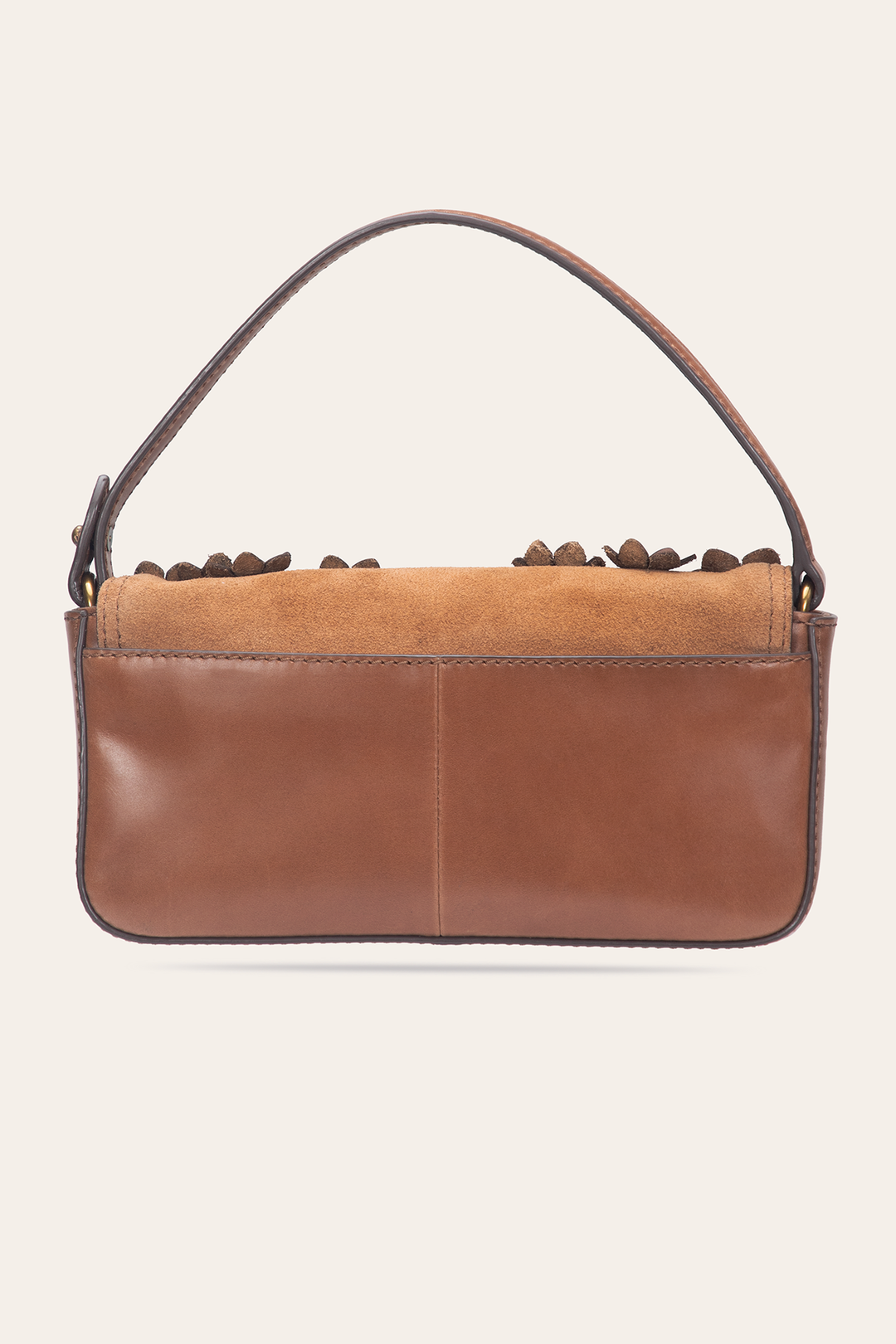 Frye Cognac Melissa Floral Convertible Mini Flap / Cognac