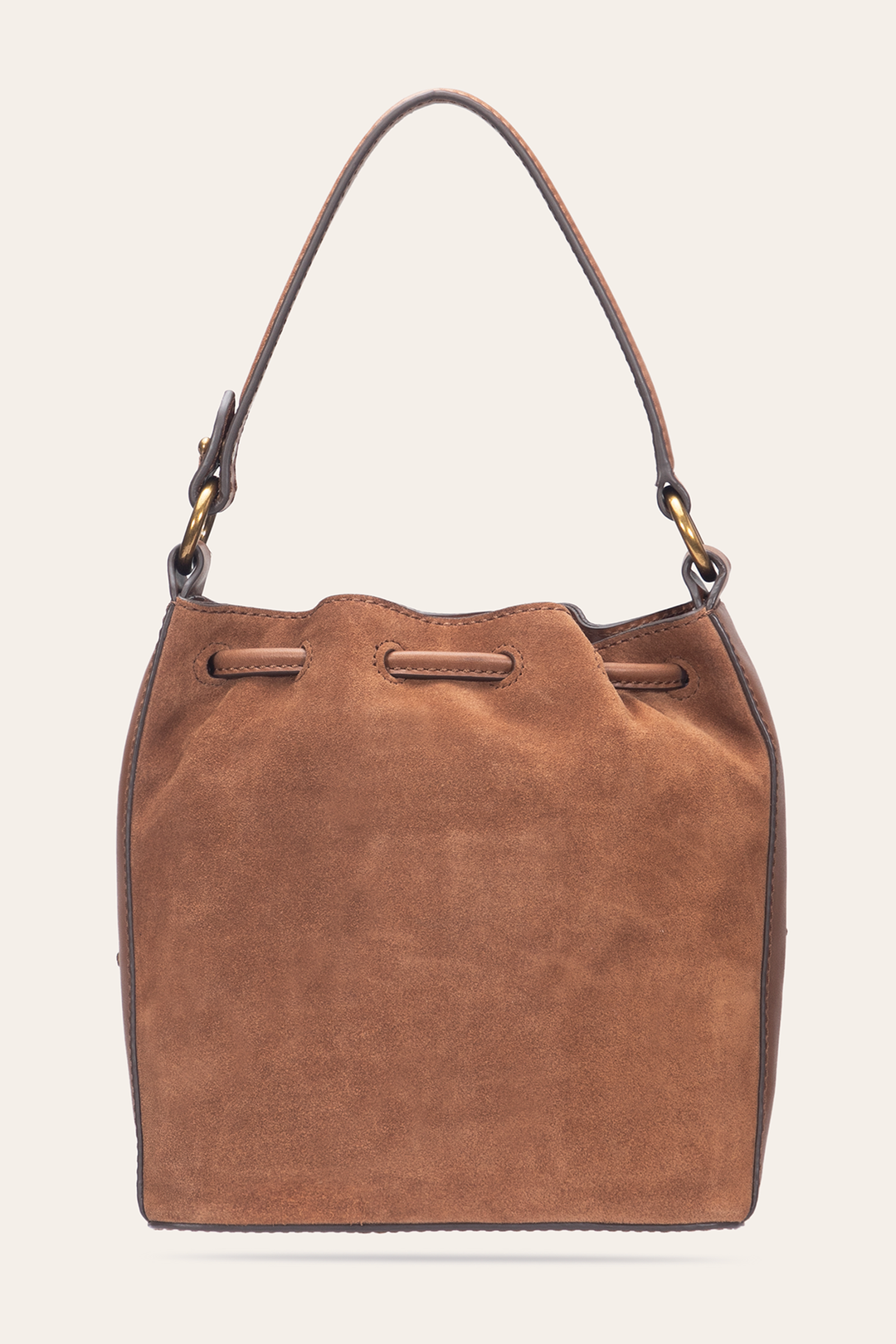Frye Cognac Melissa Floral Convertible Bucket / Cognac