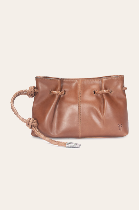 Frye Cognac Caroline Wristlet Clutch / Cognac
