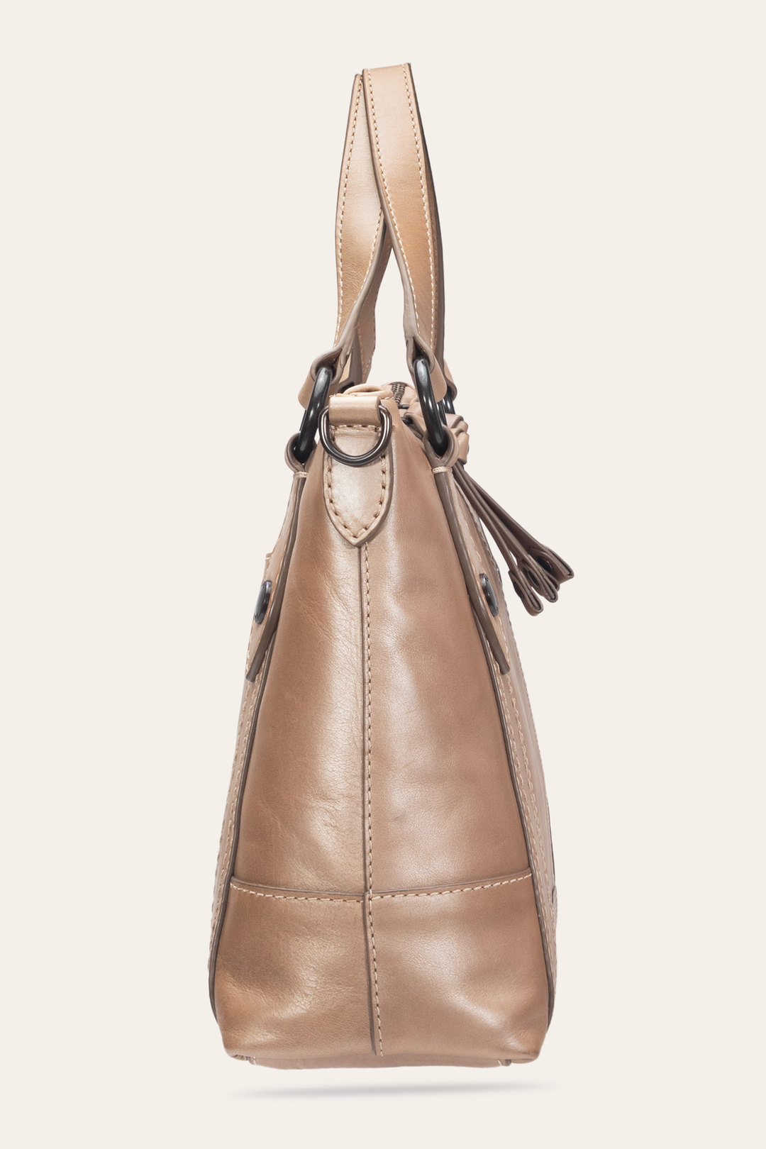 Frye Light Bronze Melissa Medium Satchel / Light Bronze
