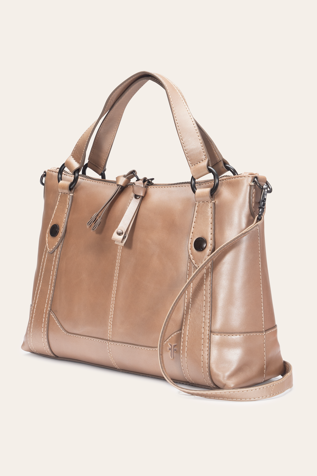 Frye Light Bronze Melissa Medium Satchel / Light Bronze