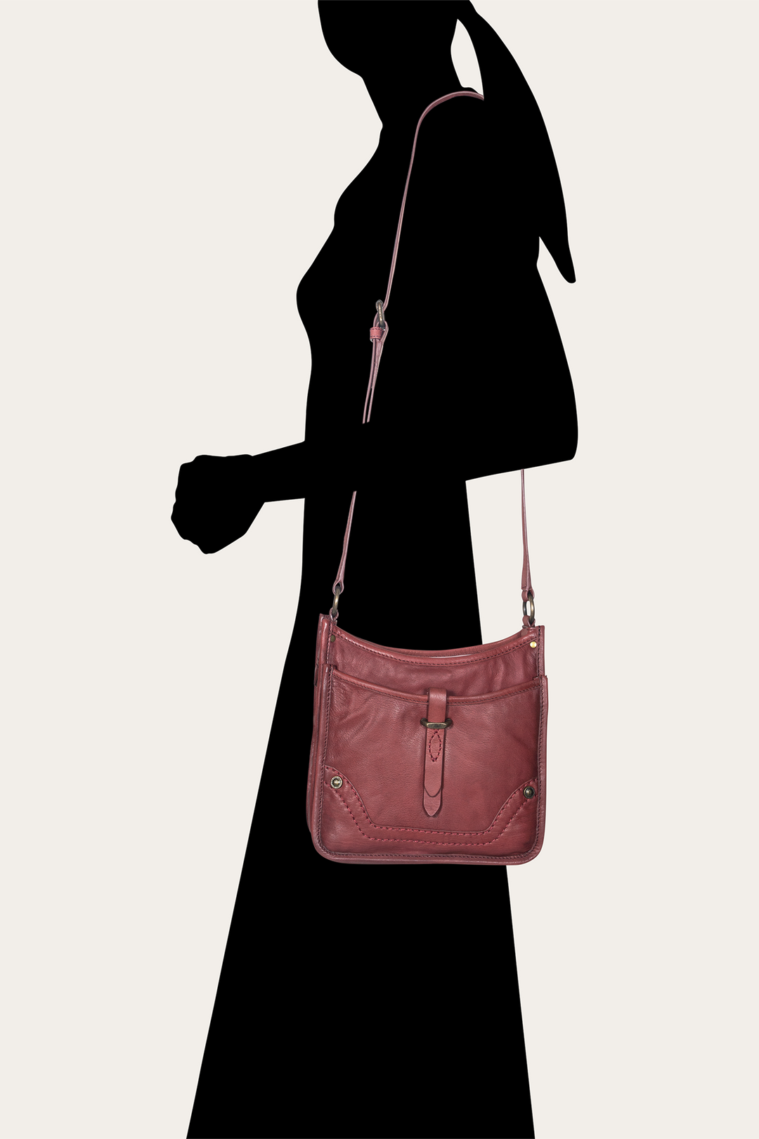 Frye Campus Burgundy Crossbody / Burgundy