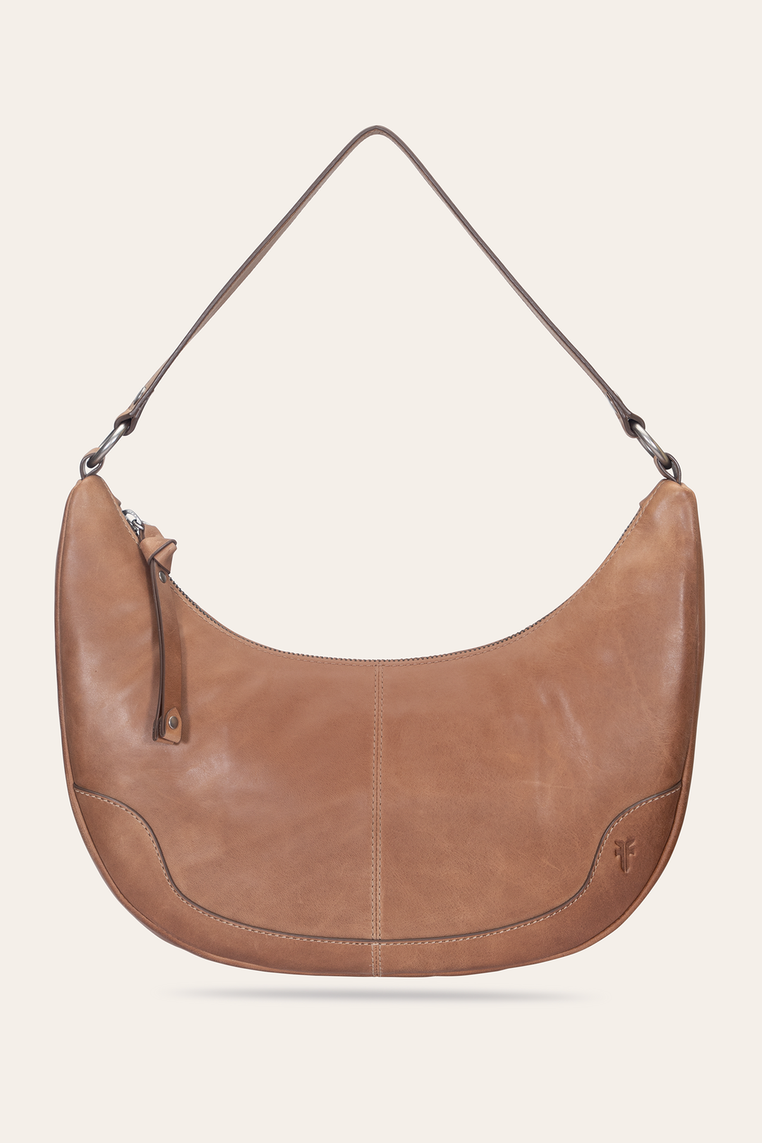 Frye Melissa Beige Crescent Hobo / Beige