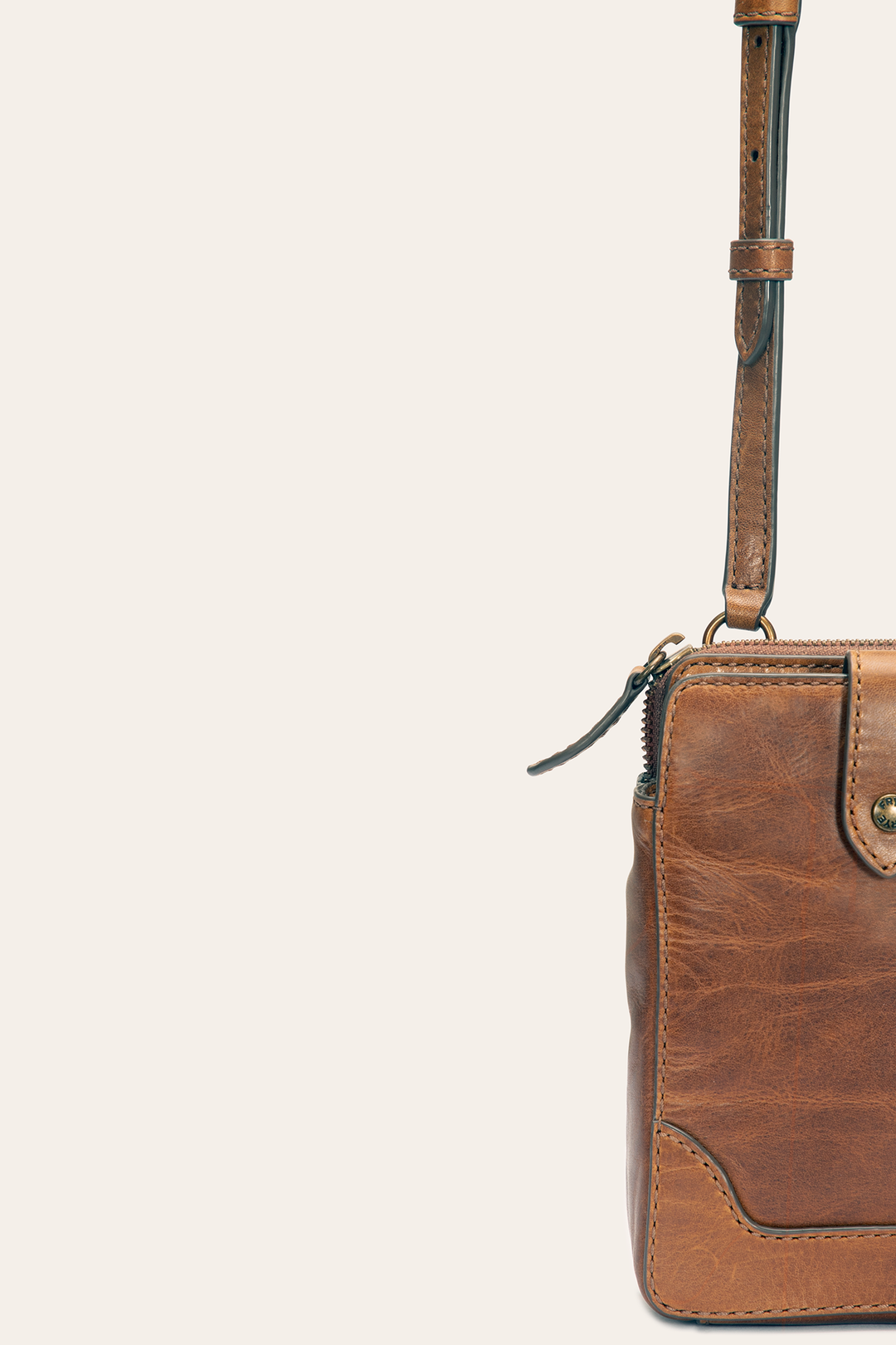 Frye Melissa Cognac Phone Crossbody / Cognac