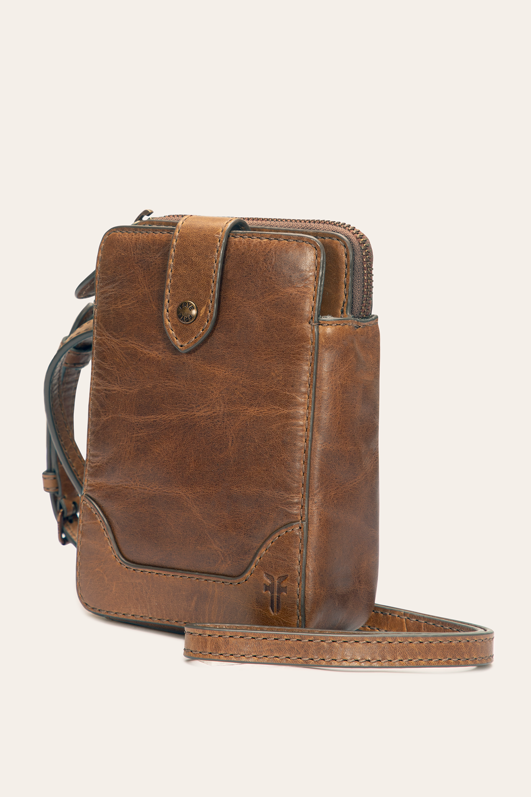 Frye Melissa Cognac Phone Crossbody / Cognac
