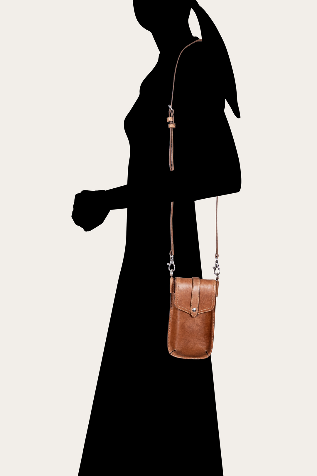 Frye Melissa Beige Phone Pouch / Beige