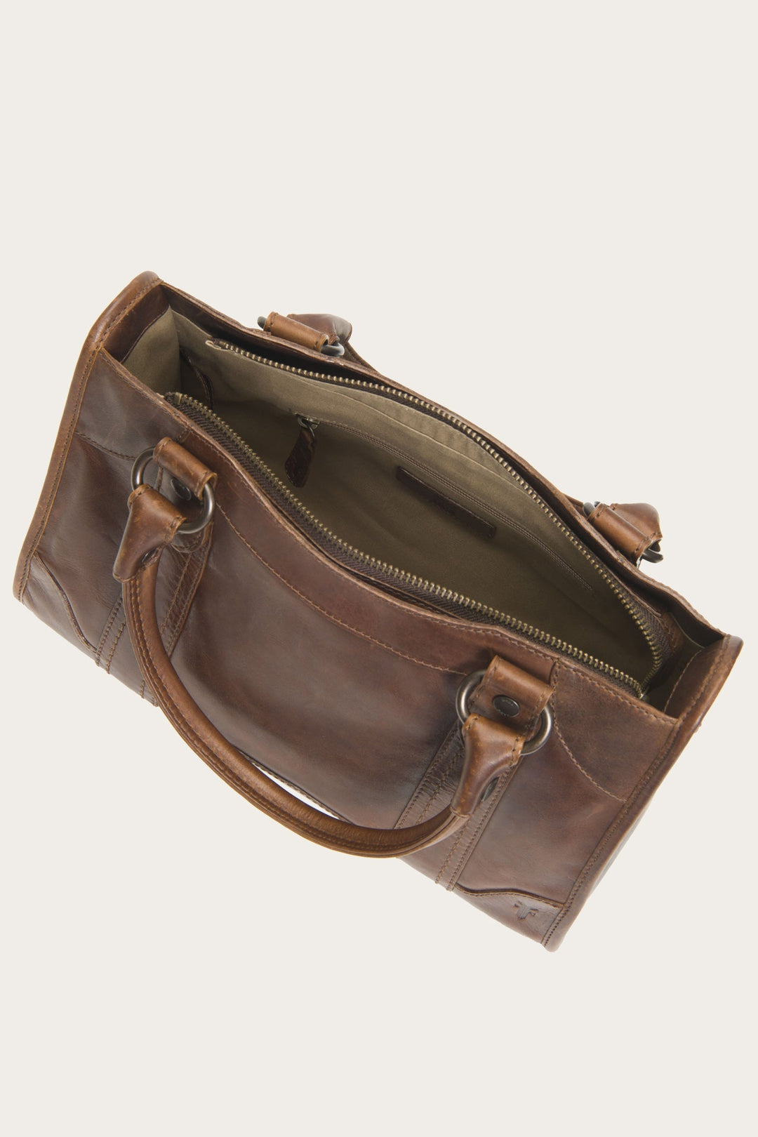 Frye Melissa Dark Brown Satchel / Dark Brown