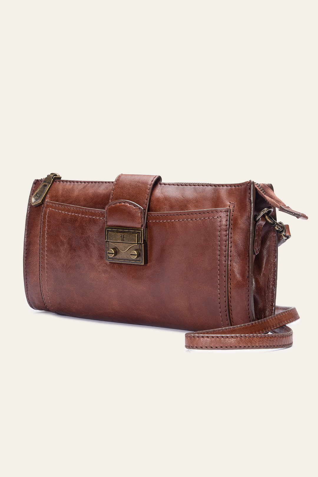 Frye Alex Cognac Crossbody Clutch / Cognac