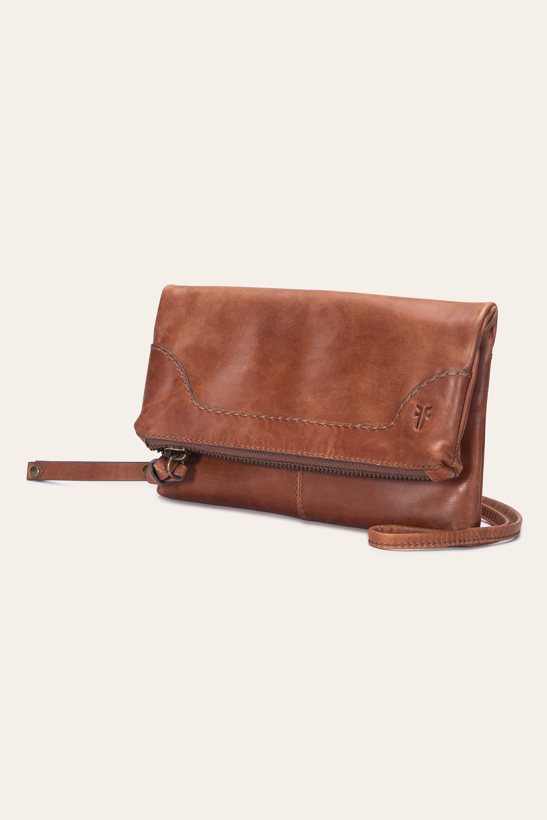 Frye Melissa Cognac Crossbody Clutch / Cognac