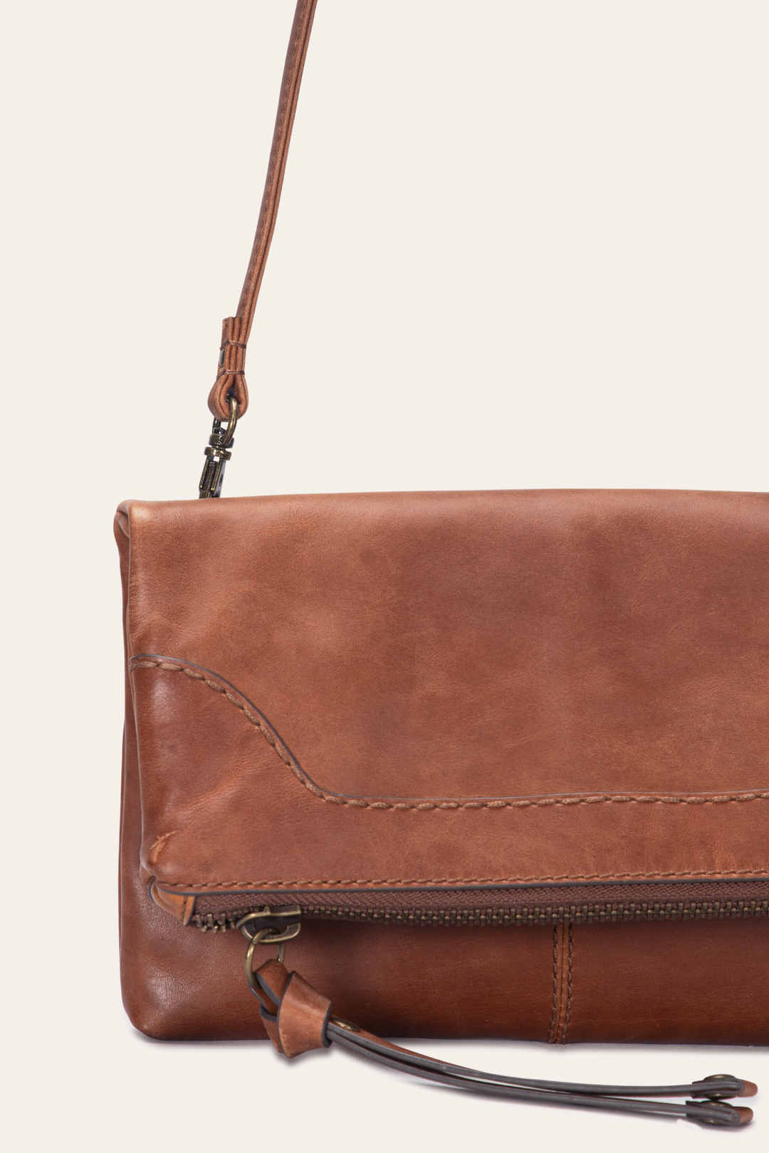 Frye Melissa Cognac Crossbody Clutch / Cognac