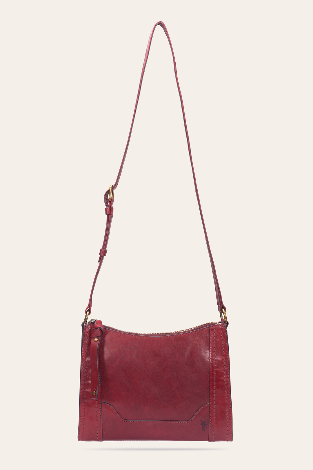 Frye Berry Lacquer Melissa Zip Crossbody / Berry Lacquer
