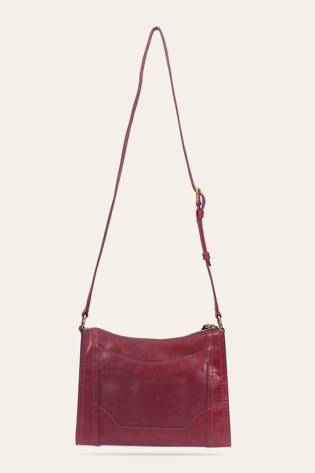 Frye Berry Lacquer Melissa Zip Crossbody / Berry Lacquer