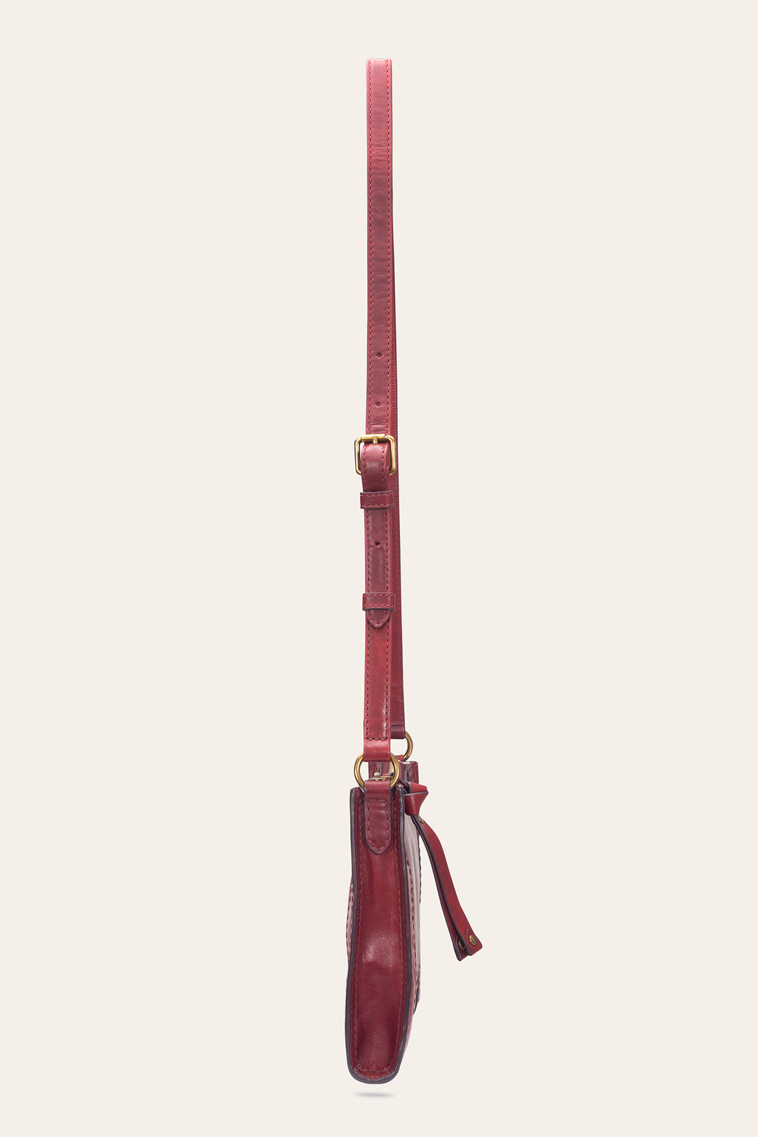Frye Berry Lacquer Melissa Zip Crossbody / Berry Lacquer