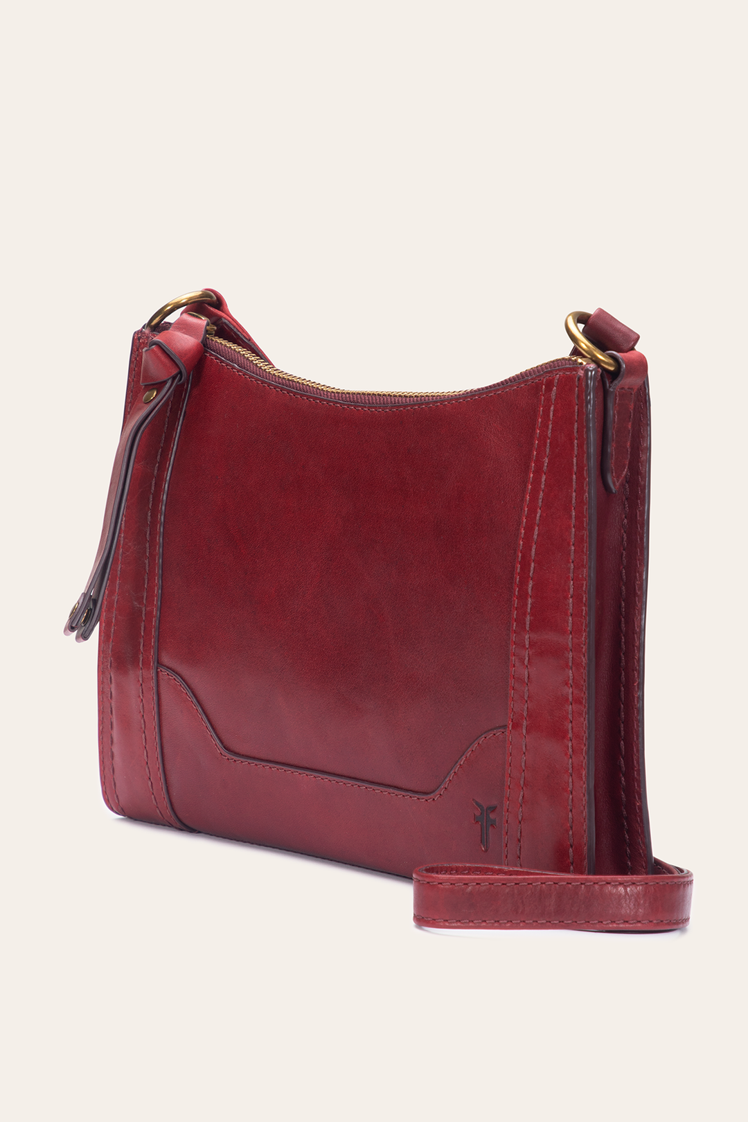 Frye Berry Lacquer Melissa Zip Crossbody / Berry Lacquer