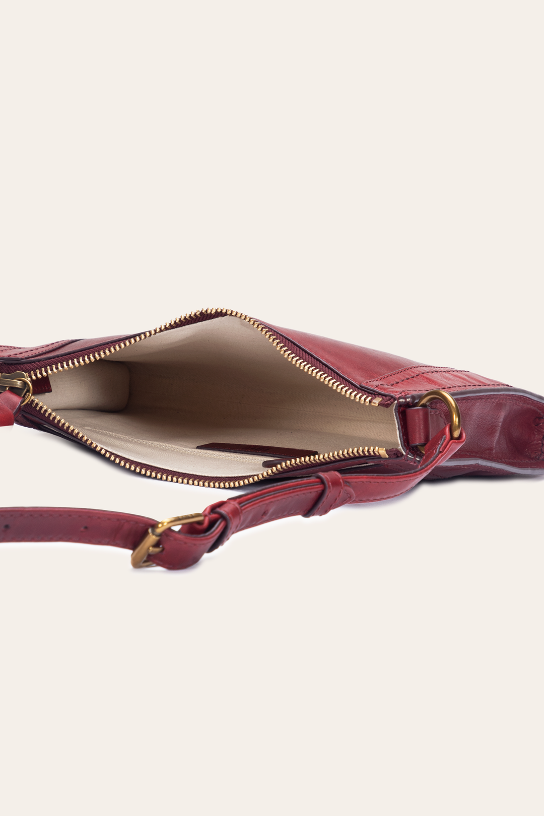 Frye Berry Lacquer Melissa Zip Crossbody / Berry Lacquer