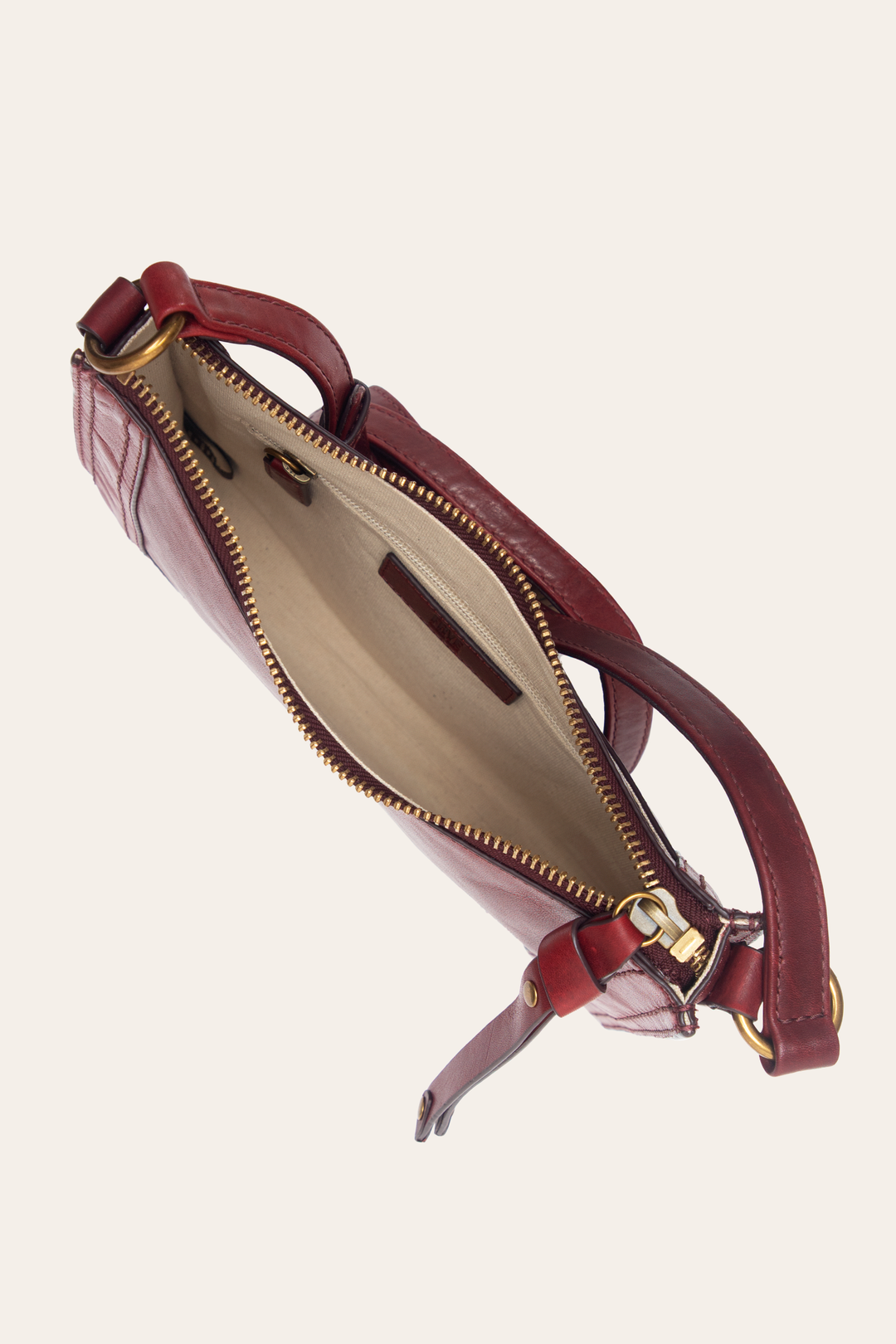 Frye Berry Lacquer Melissa Zip Crossbody / Berry Lacquer