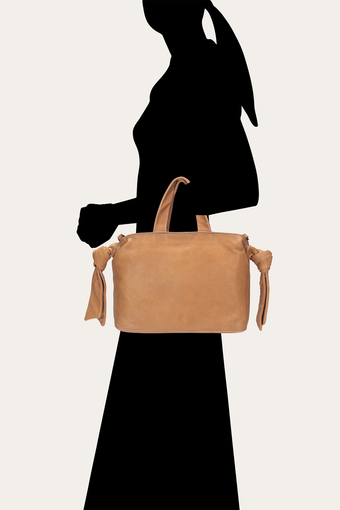 Frye Beige Nora Knotted Satchel / Beige