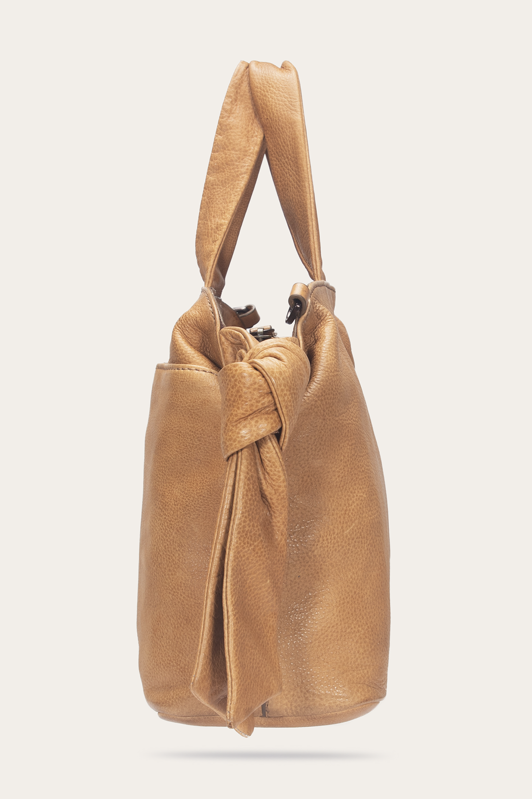 Frye Beige Nora Knotted Satchel / Beige