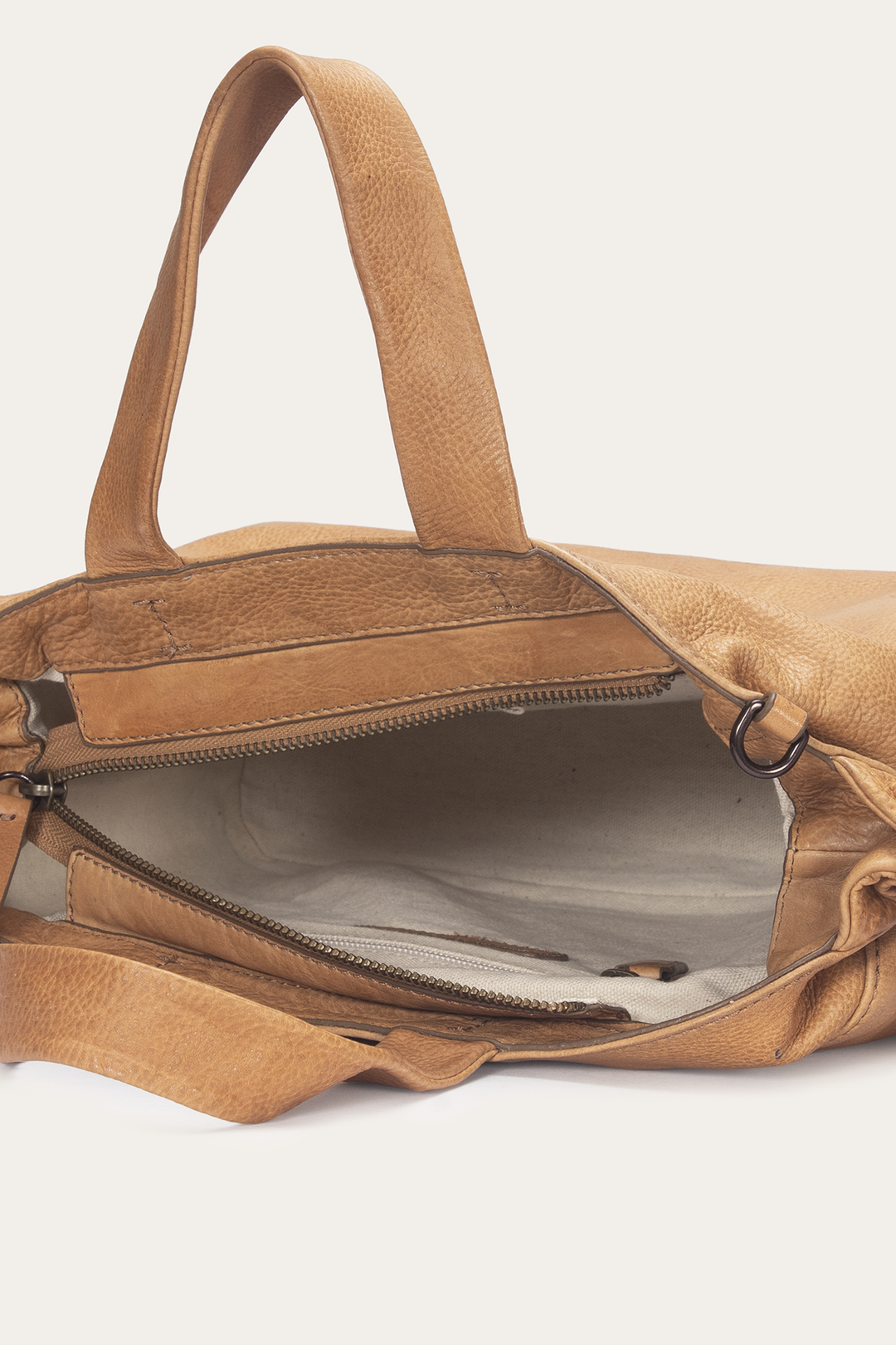 Frye Beige Nora Knotted Satchel / Beige