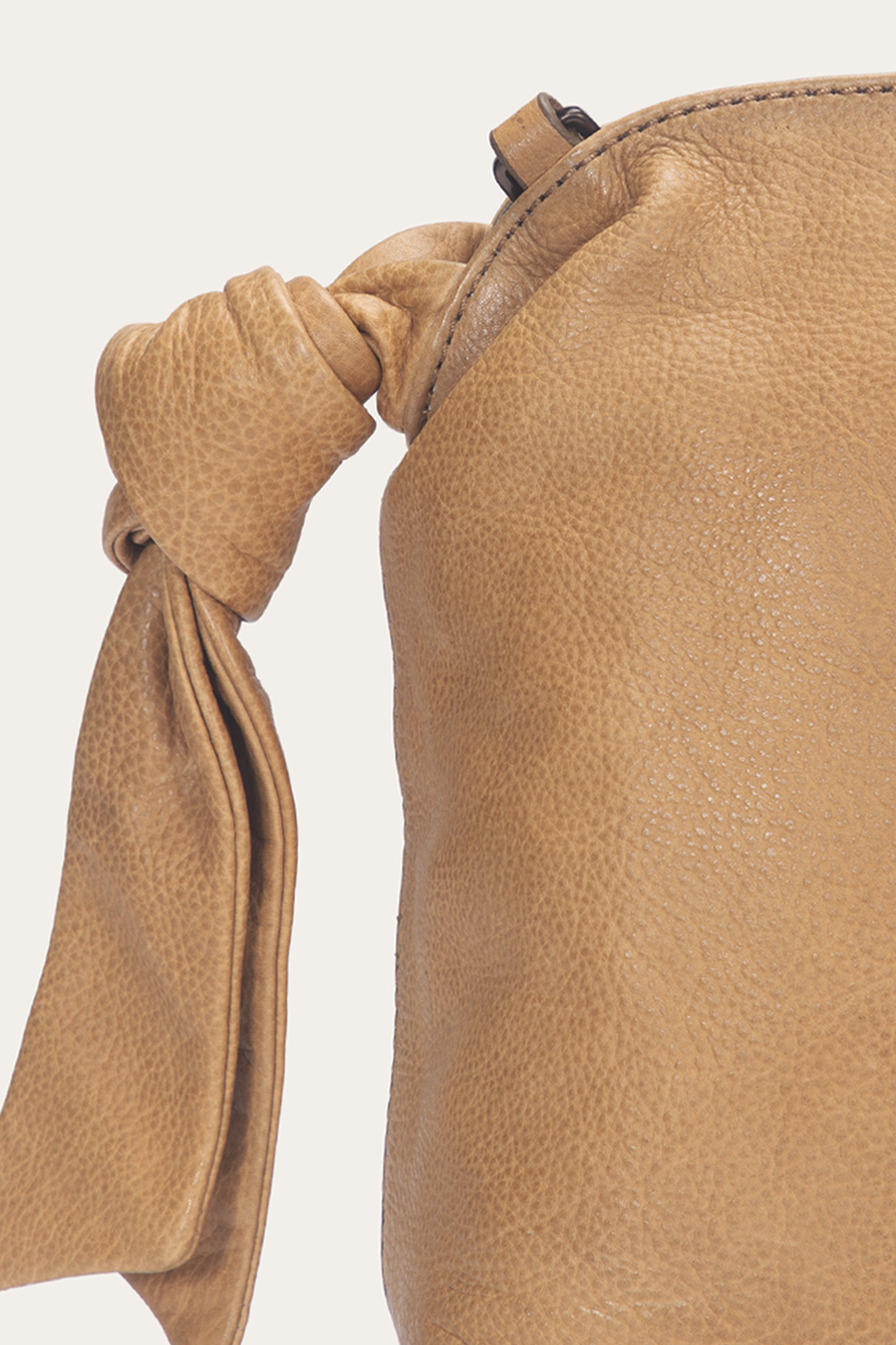 Frye Beige Nora Knotted Satchel / Beige