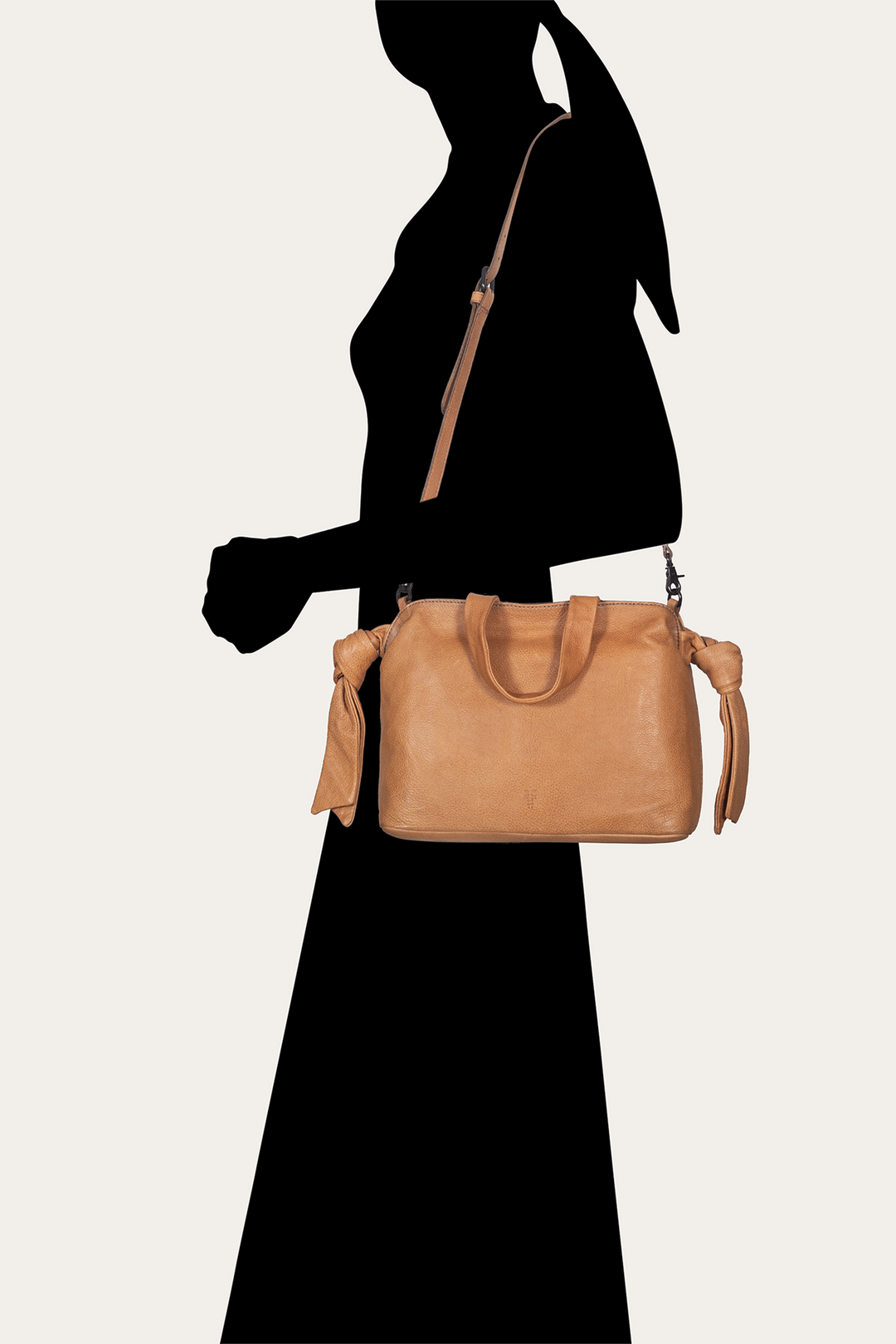 Frye Beige Nora Knotted Satchel / Beige