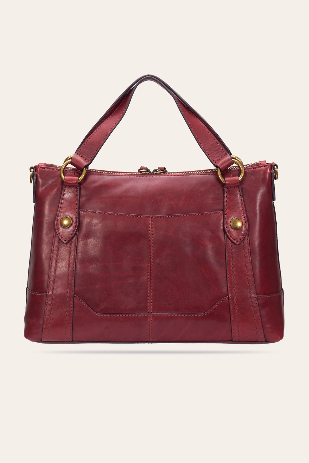 Frye Berry Lacquer Melissa Medium Satchel / Berry Lacquer