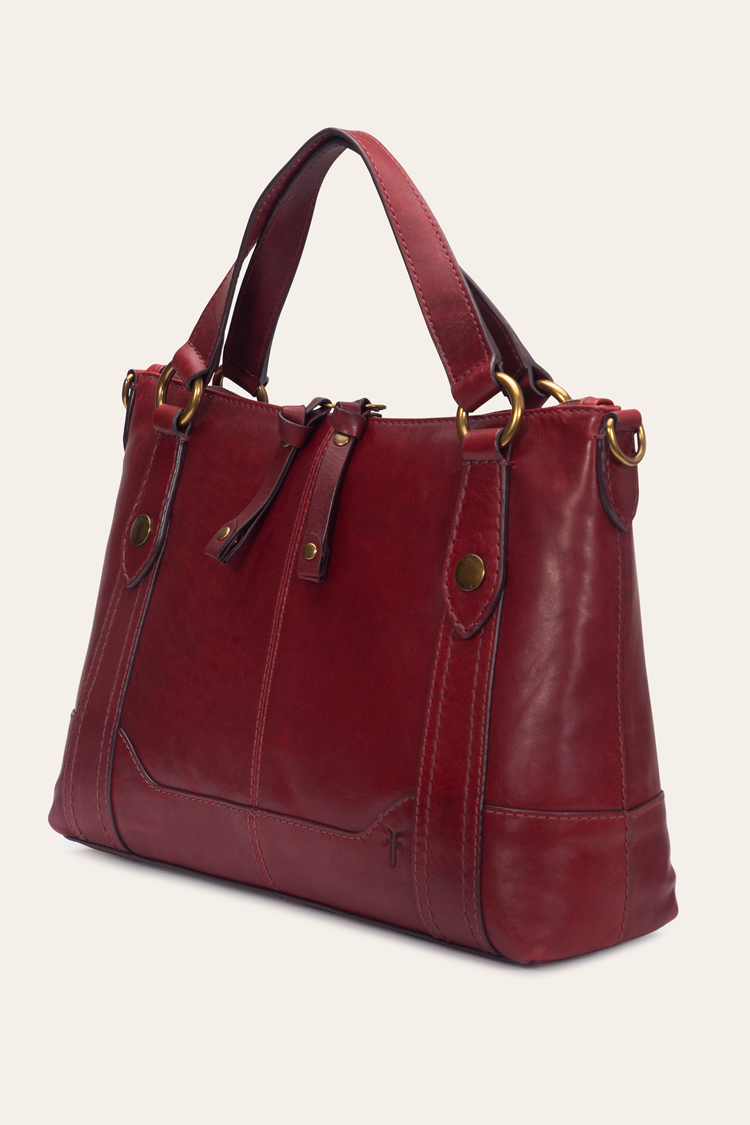 Frye Berry Lacquer Melissa Medium Satchel / Berry Lacquer