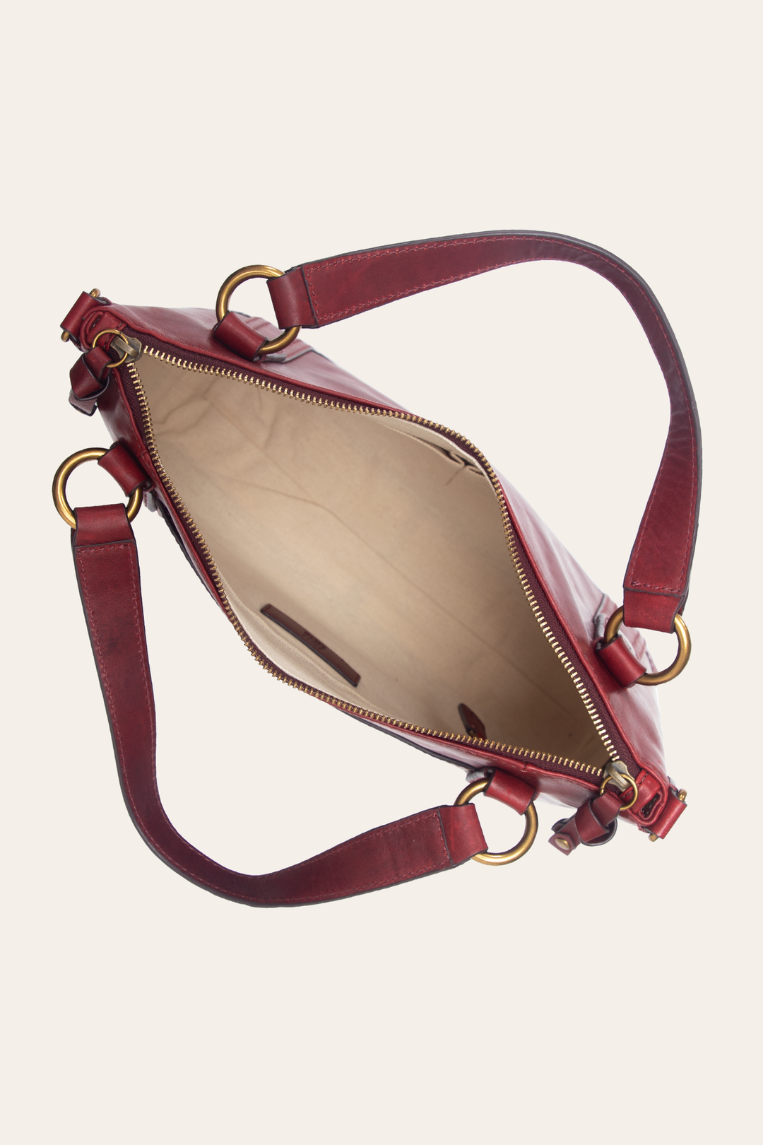 Frye Berry Lacquer Melissa Medium Satchel / Berry Lacquer