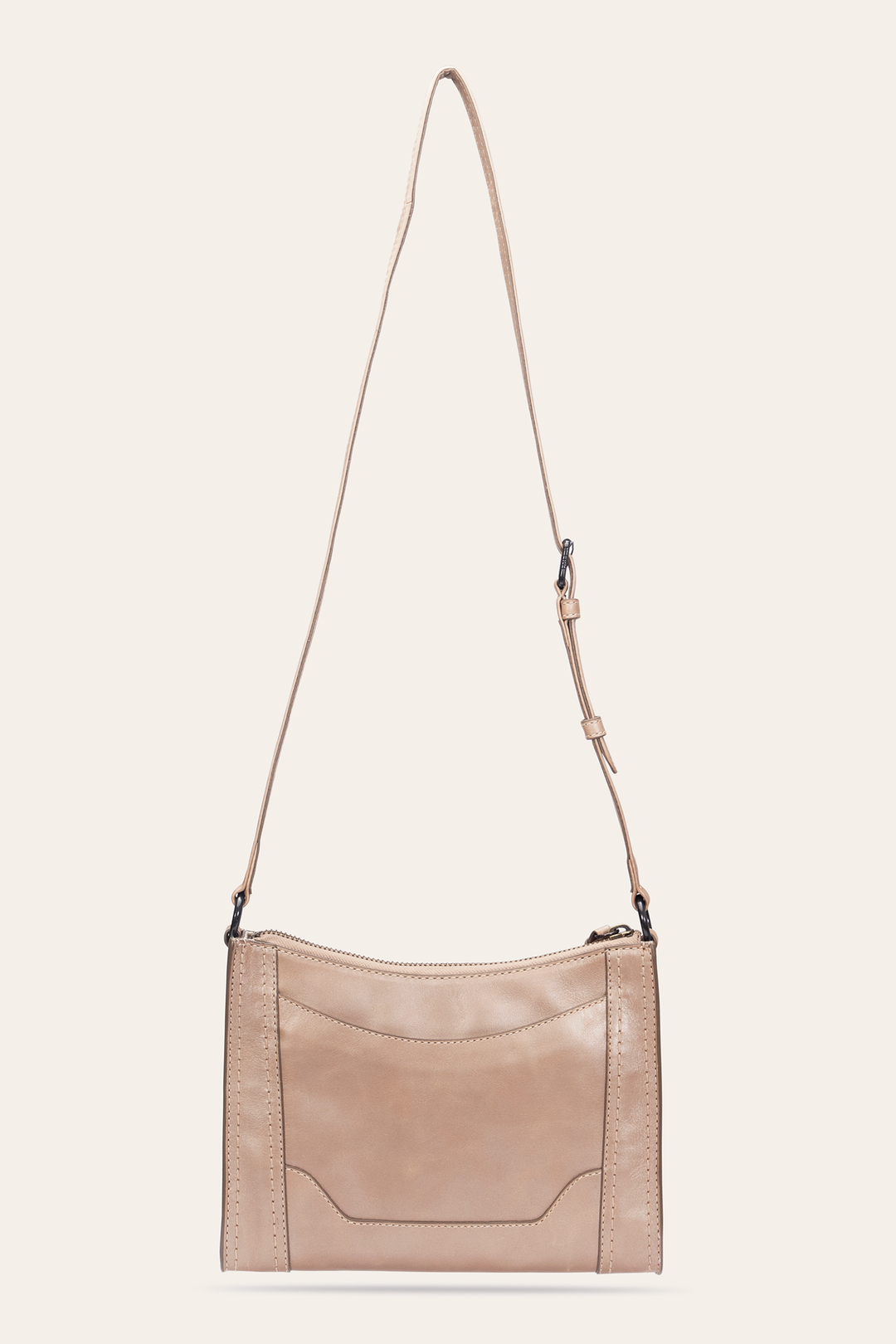Frye Light Bronze Melissa Zip Crossbody / Light Bronze