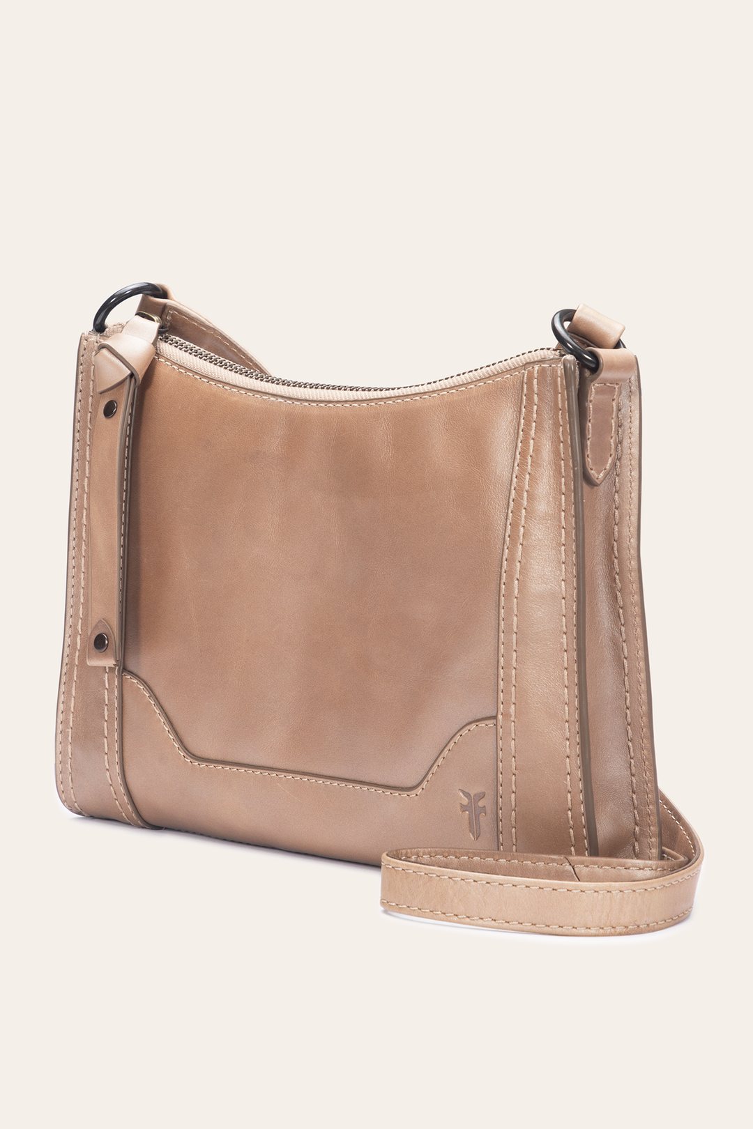 Frye Light Bronze Melissa Zip Crossbody / Light Bronze