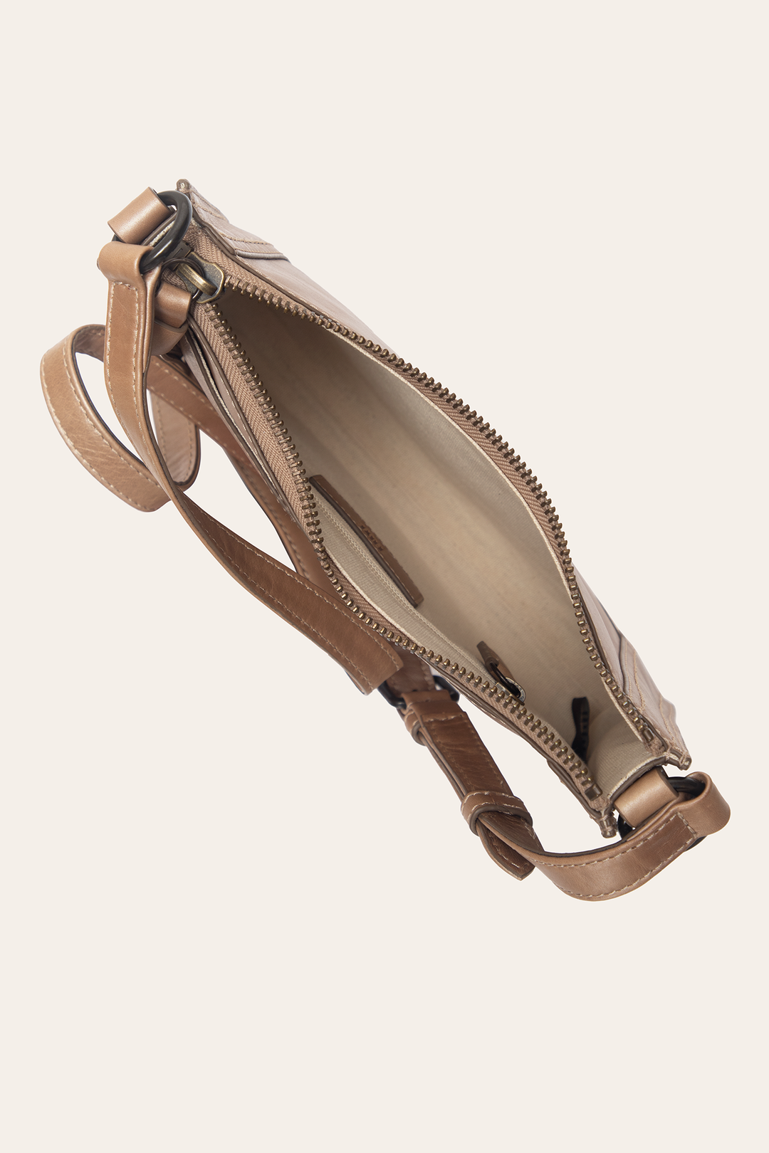 Frye Light Bronze Melissa Zip Crossbody / Light Bronze