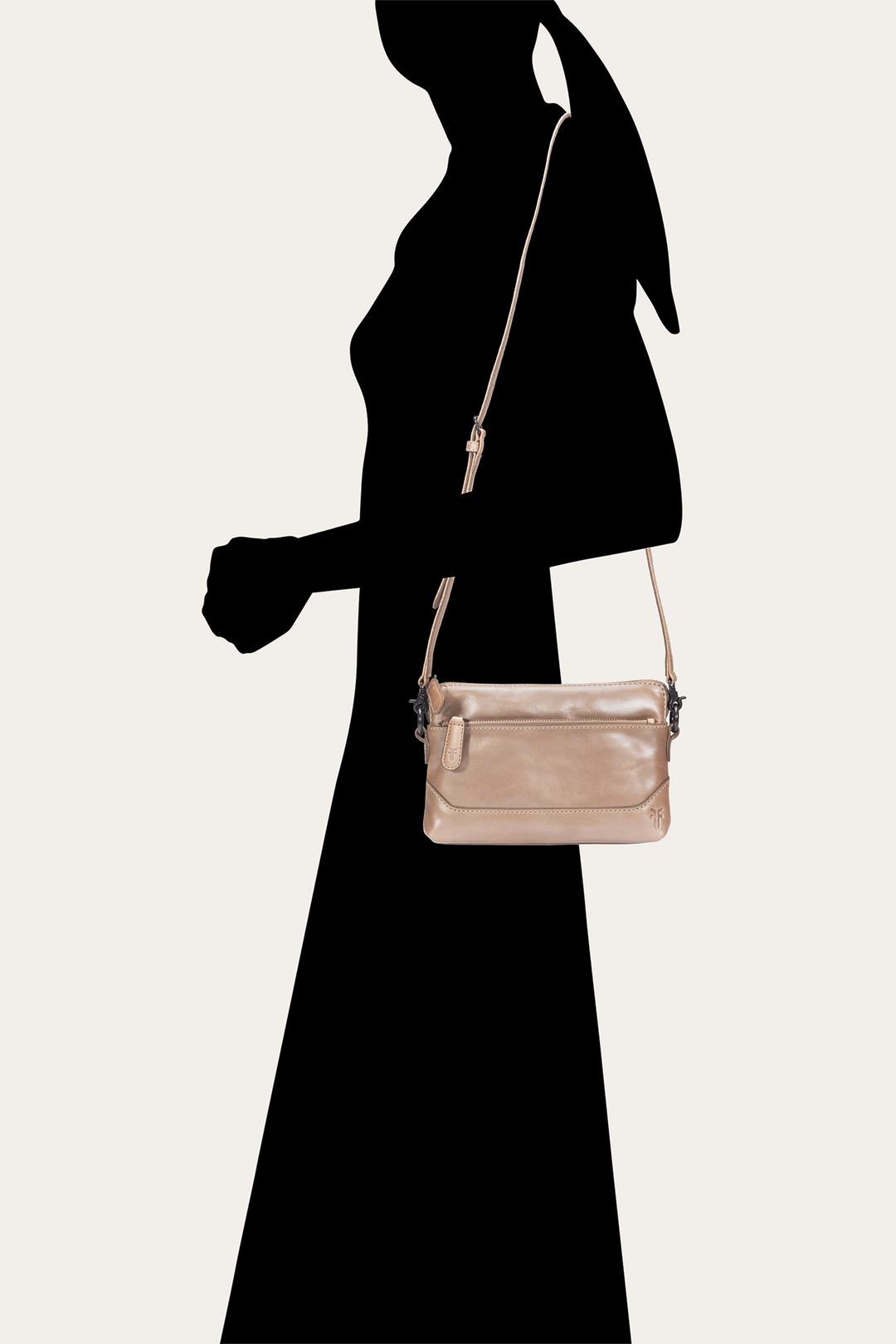 Frye Light Bronze Melissa Crossbody Wristlet / Light Bronze