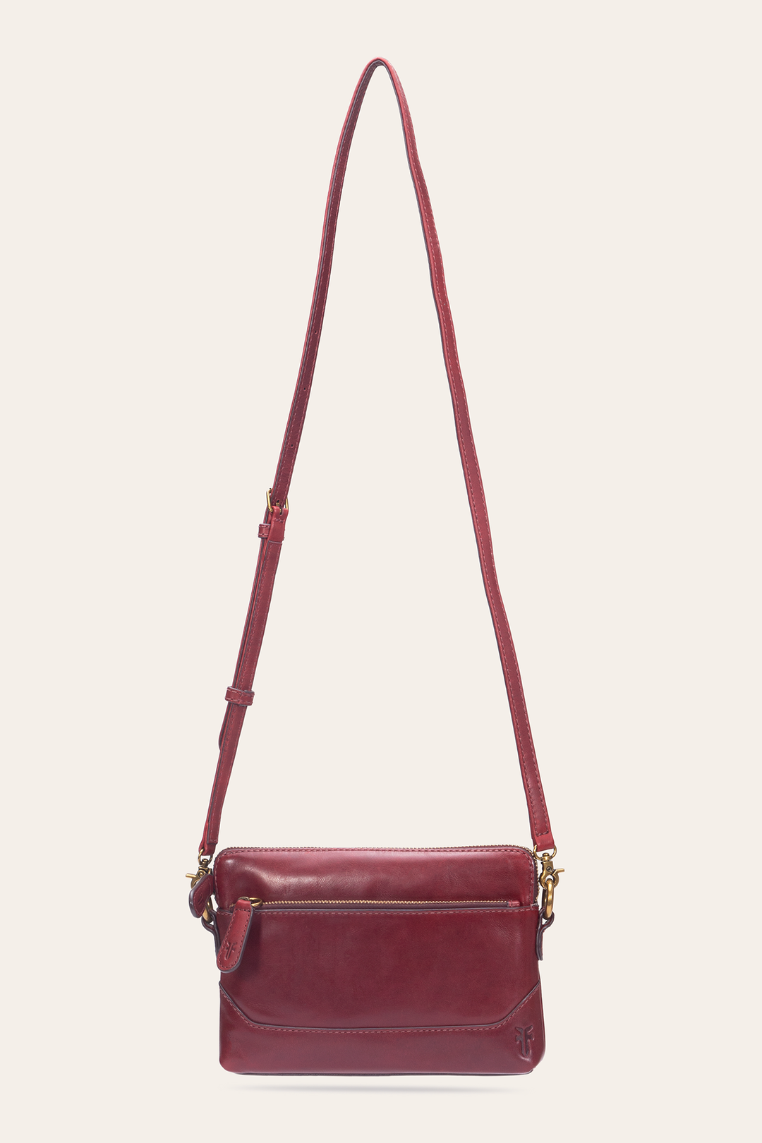 Frye Berry Lacquer Melissa Crossbody Wristlet / Berry Lacquer