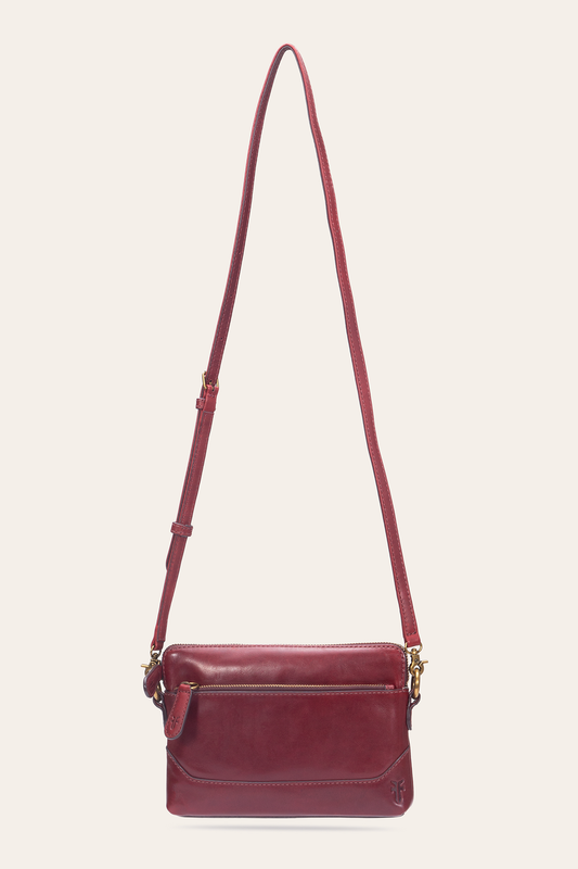 Frye Berry Lacquer Melissa Crossbody Wristlet / Berry Lacquer