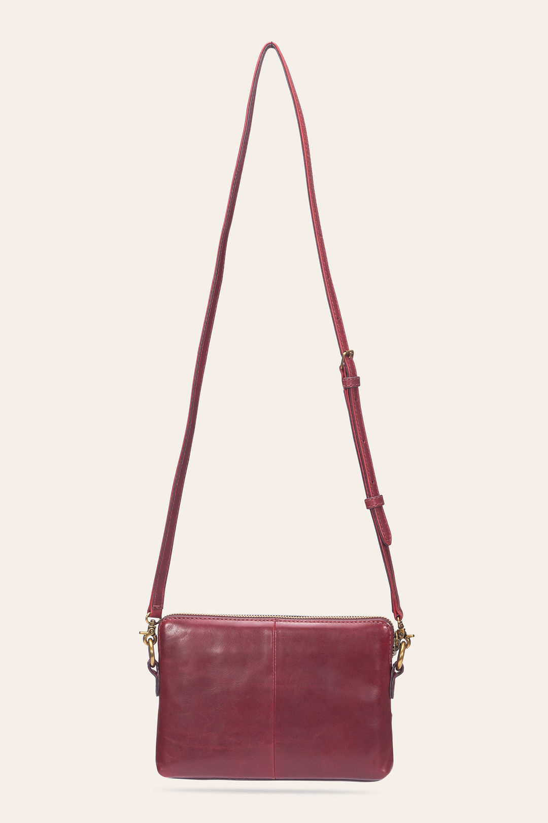 Frye Berry Lacquer Melissa Crossbody Wristlet / Berry Lacquer