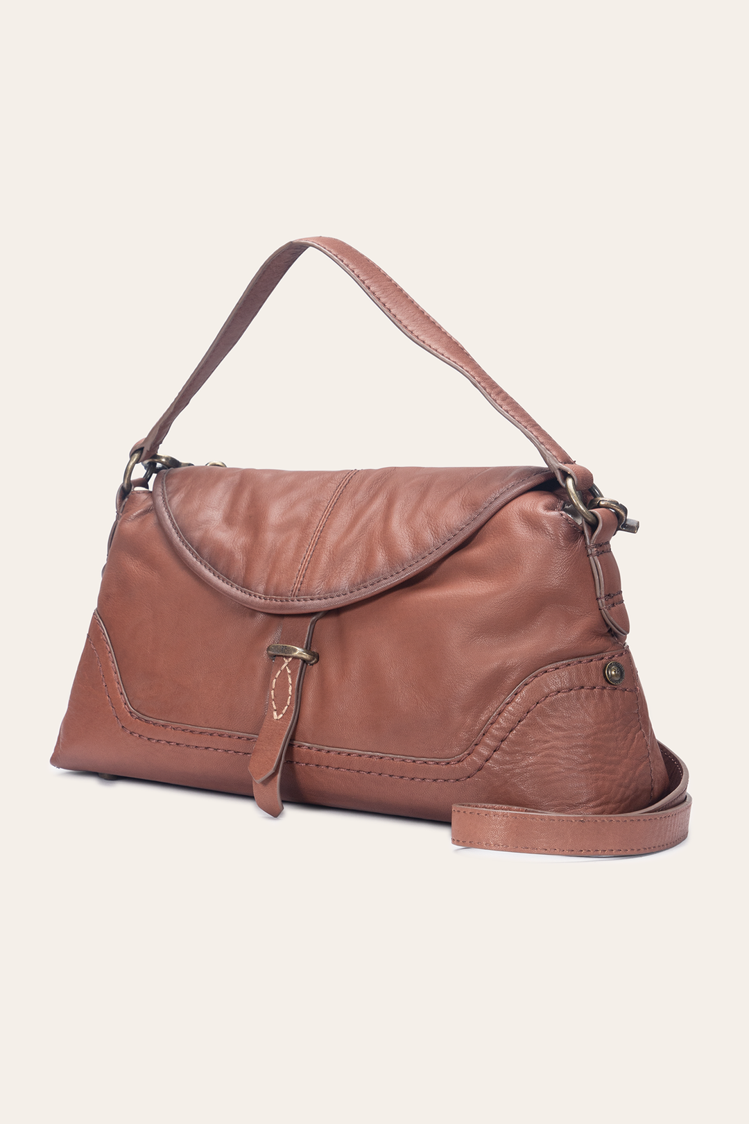 Frye Campus Cognac Shoulder / Cognac