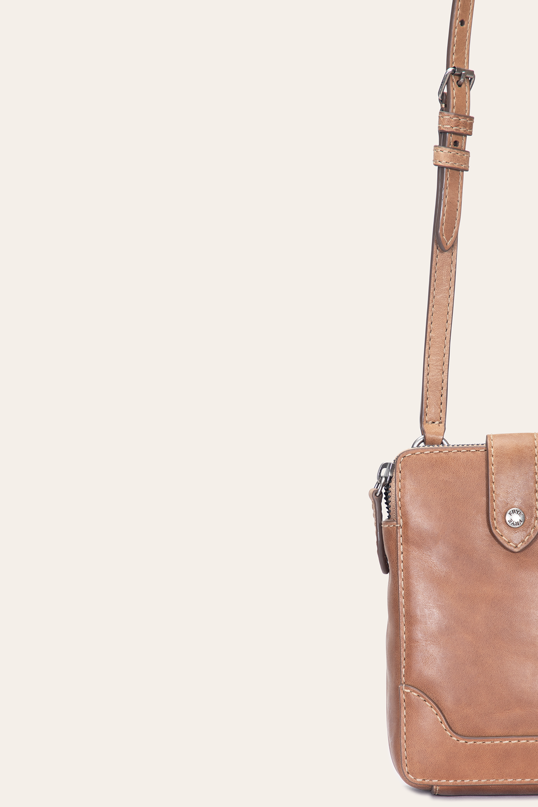 Frye Melissa Beige Phone Crossbody / Beige