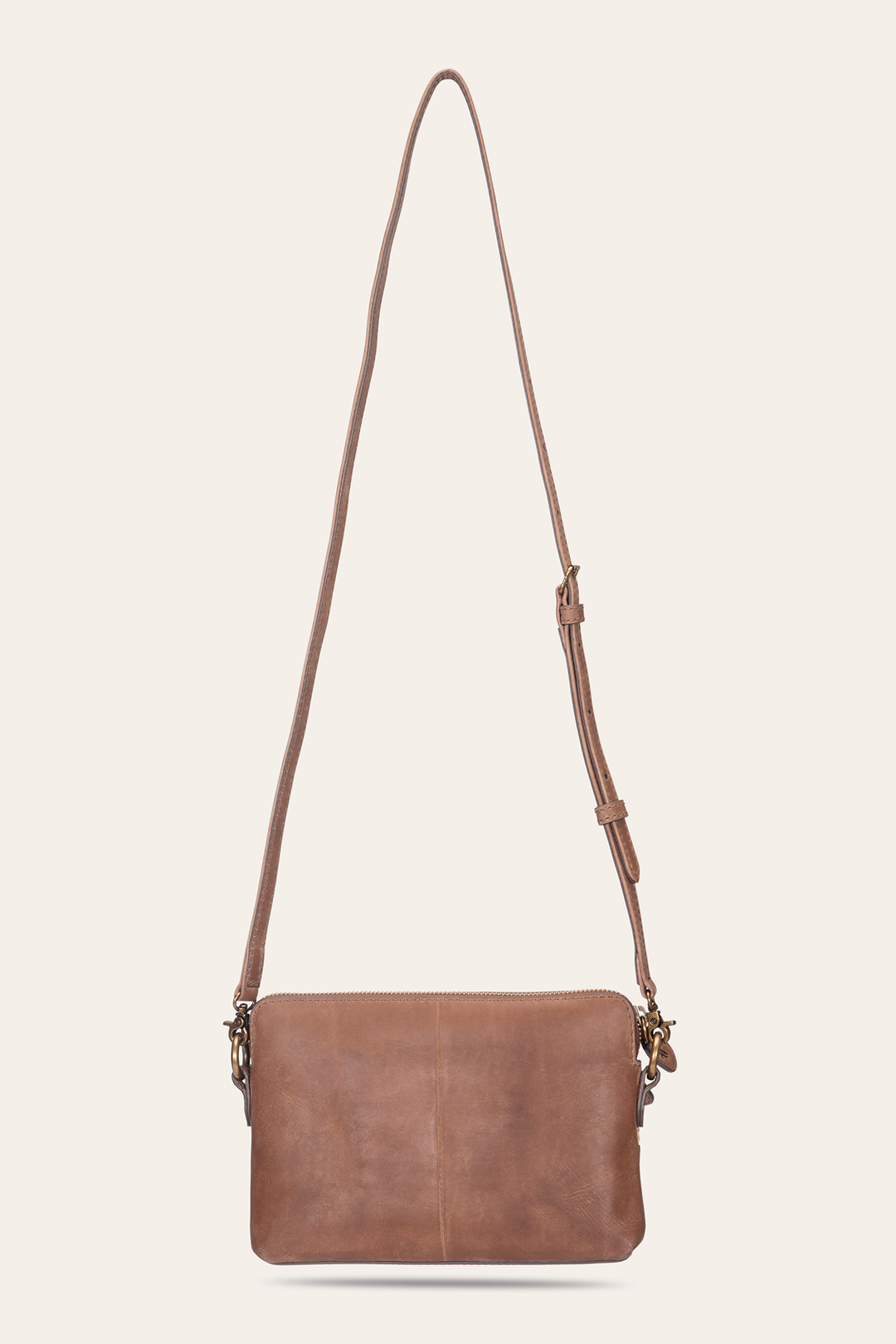 Frye Women's Floral Crossbody Wristlet Wallet / Cognac