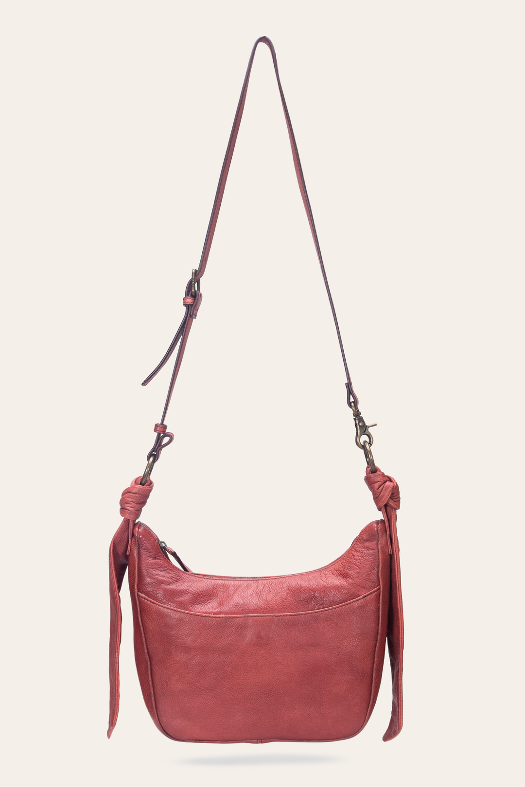 Frye Nora Knotted Crossbody in Burgundy / Burgundy