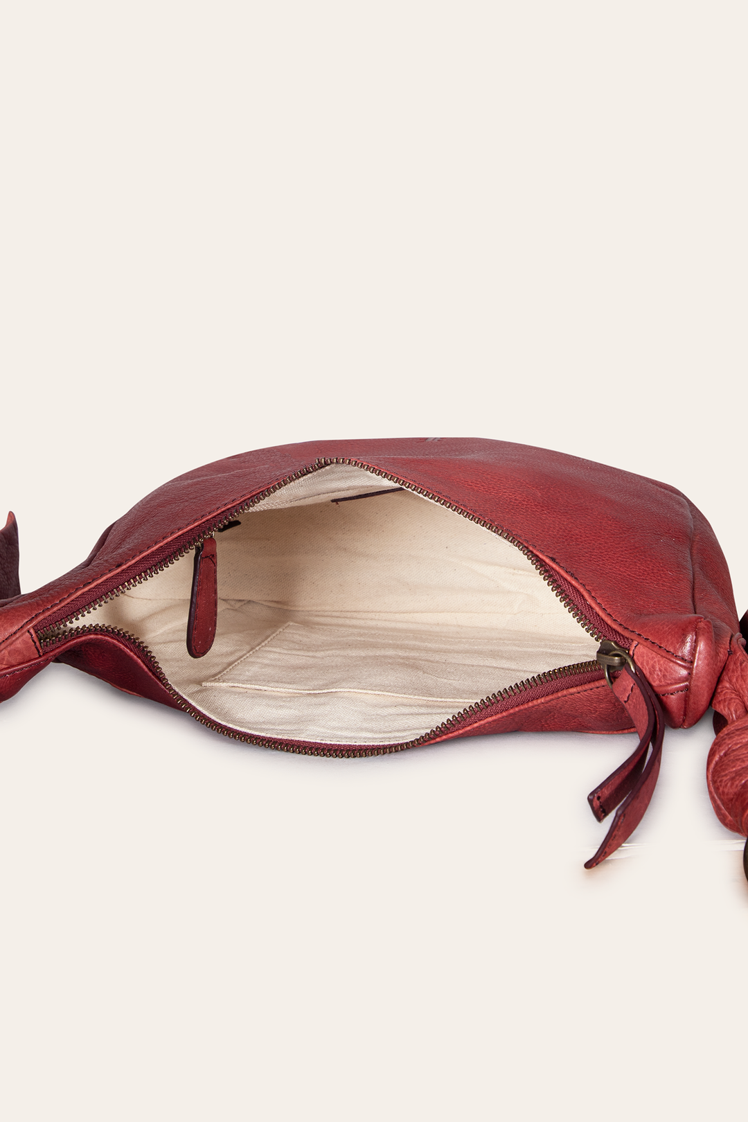 Frye Nora Knotted Crossbody in Burgundy / Burgundy