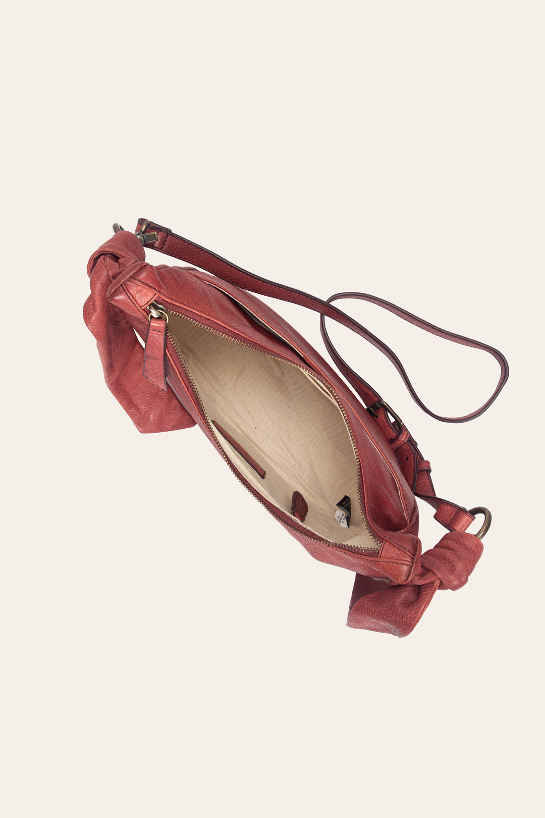 Frye Nora Knotted Crossbody in Burgundy / Burgundy