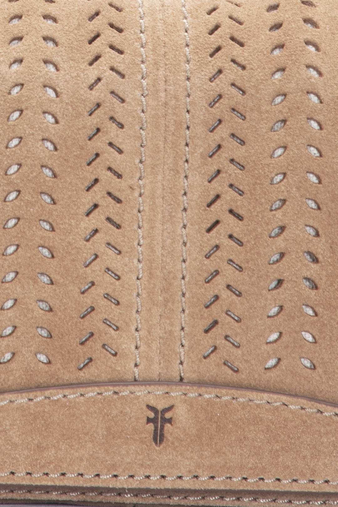 Frye Stella Suede Wallet Crossbody in Beige / Beige