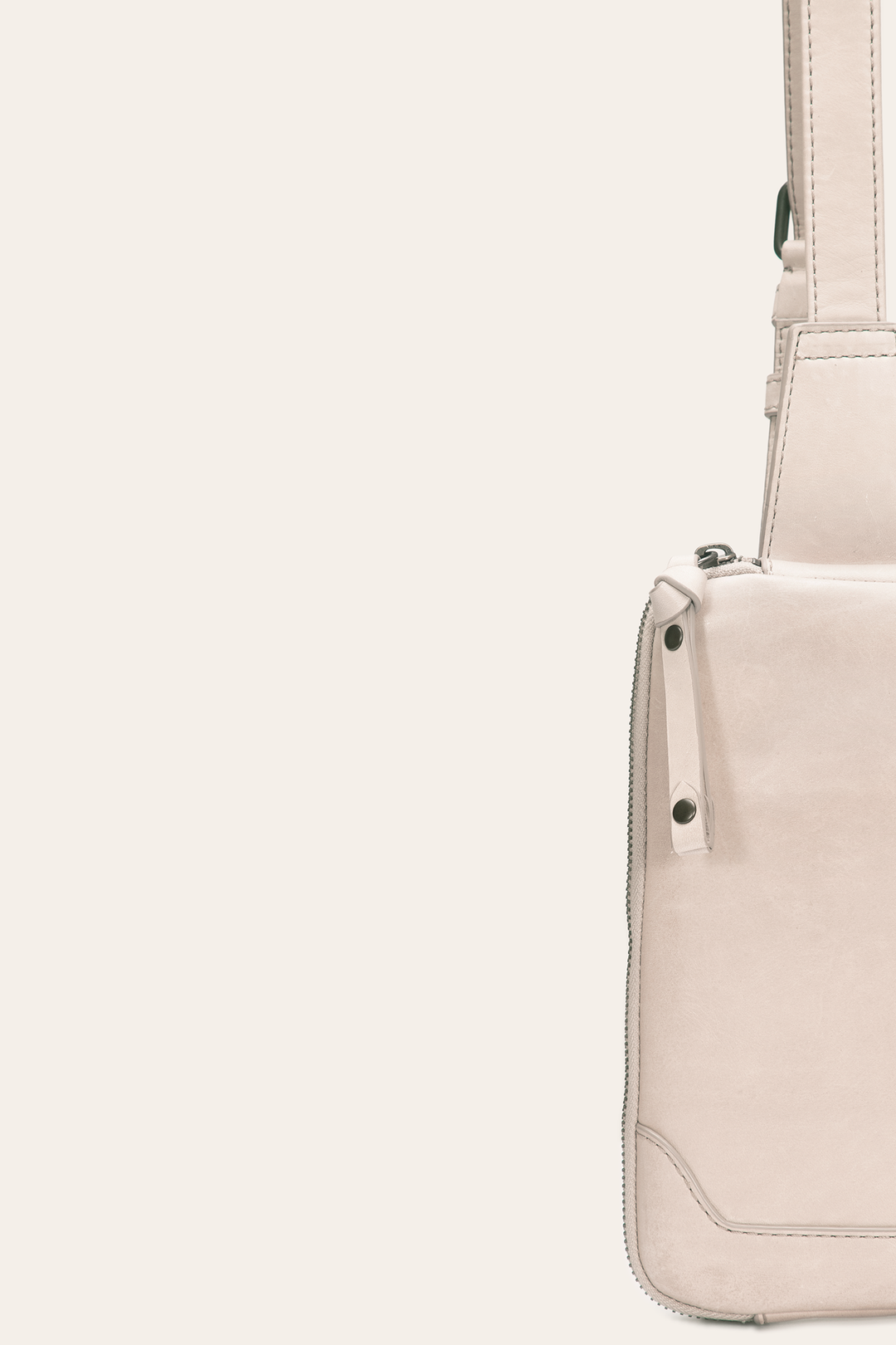 Frye Melissa Zip Sling in Nude / Nude