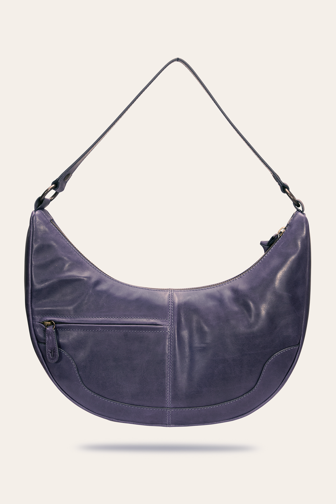 Frye Melissa Crescent Hobo in Eggplant / Eggplant