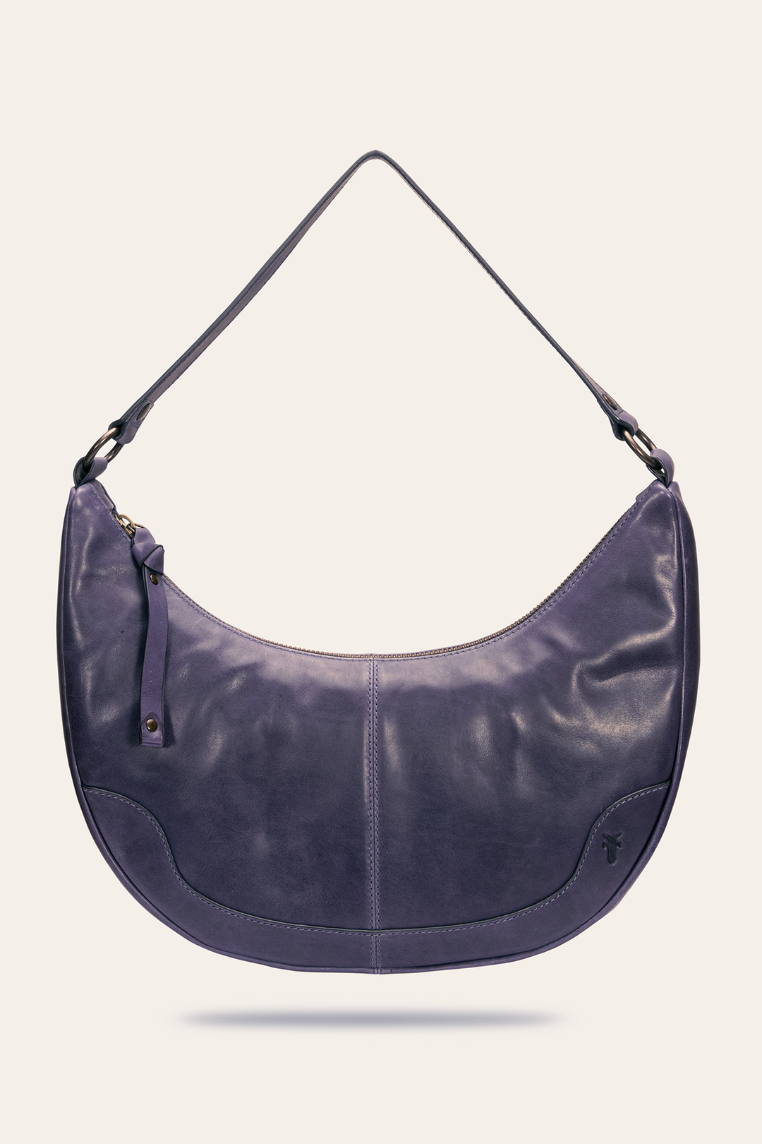 Frye Melissa Crescent Hobo in Eggplant / Eggplant
