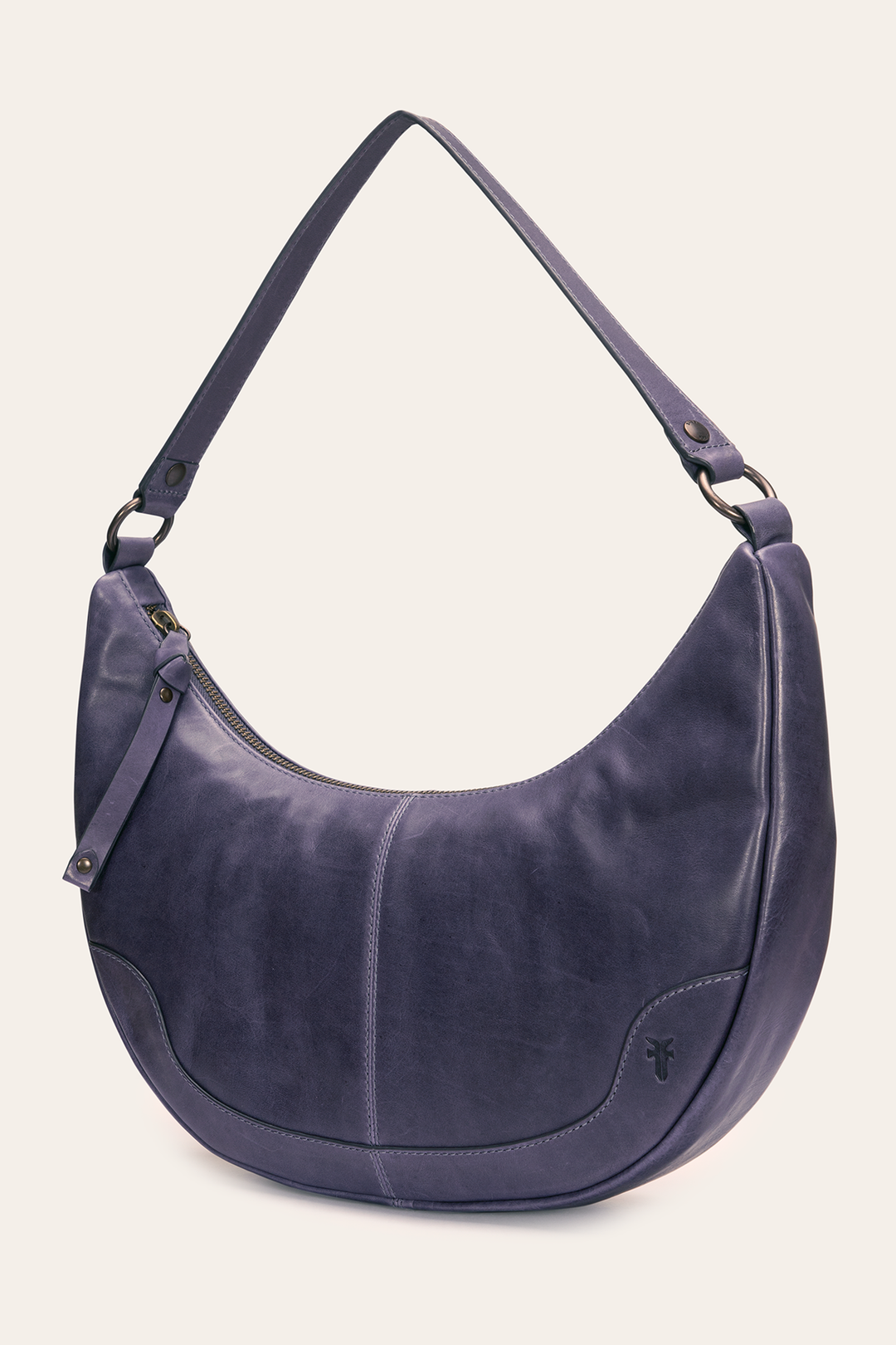 Frye Melissa Crescent Hobo in Eggplant / Eggplant