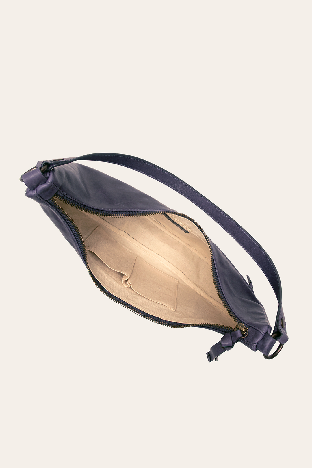 Frye Melissa Crescent Hobo in Eggplant / Eggplant