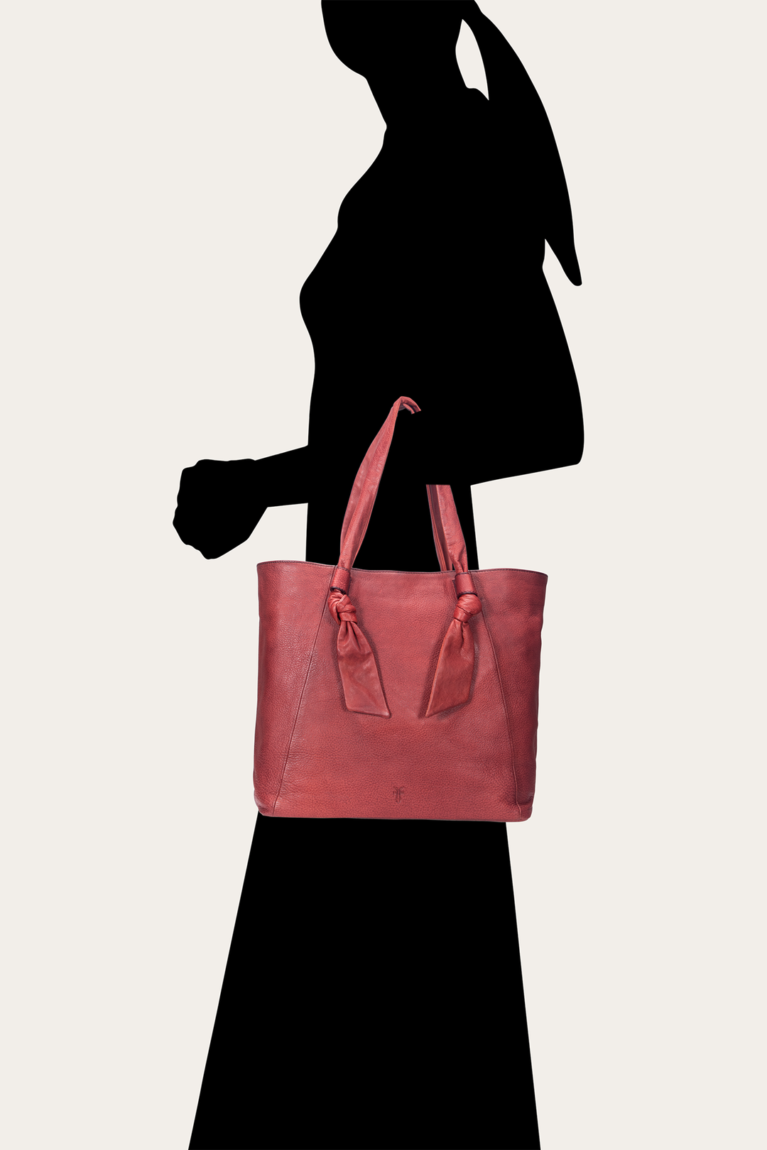 Frye Nora Knotted Tote in Burgundy / Burgundy