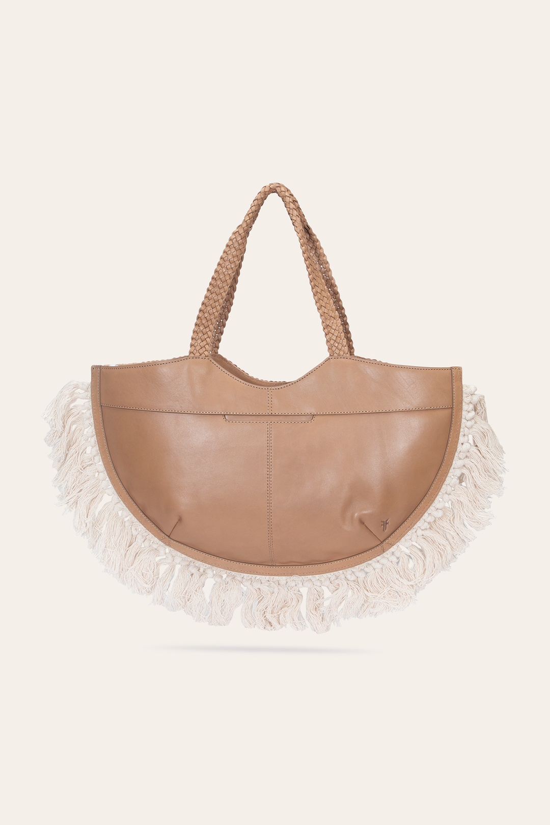 Frye Women's Ella Tassel Tote Bag in Beige / Beige