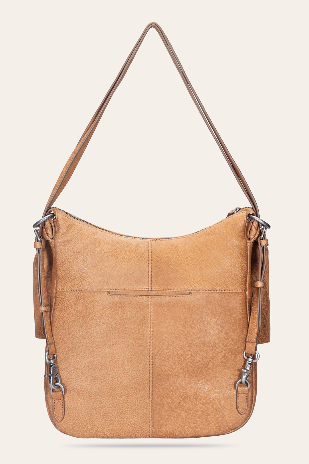 Frye Women's Nora Backpack Hobo Bag (Beige) / Beige